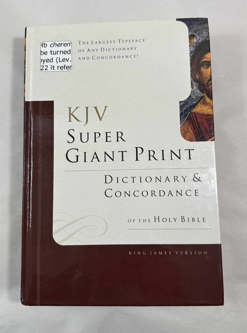 KJV Super Giant Print Dictionary & Concordance of the Holy Bible KJV