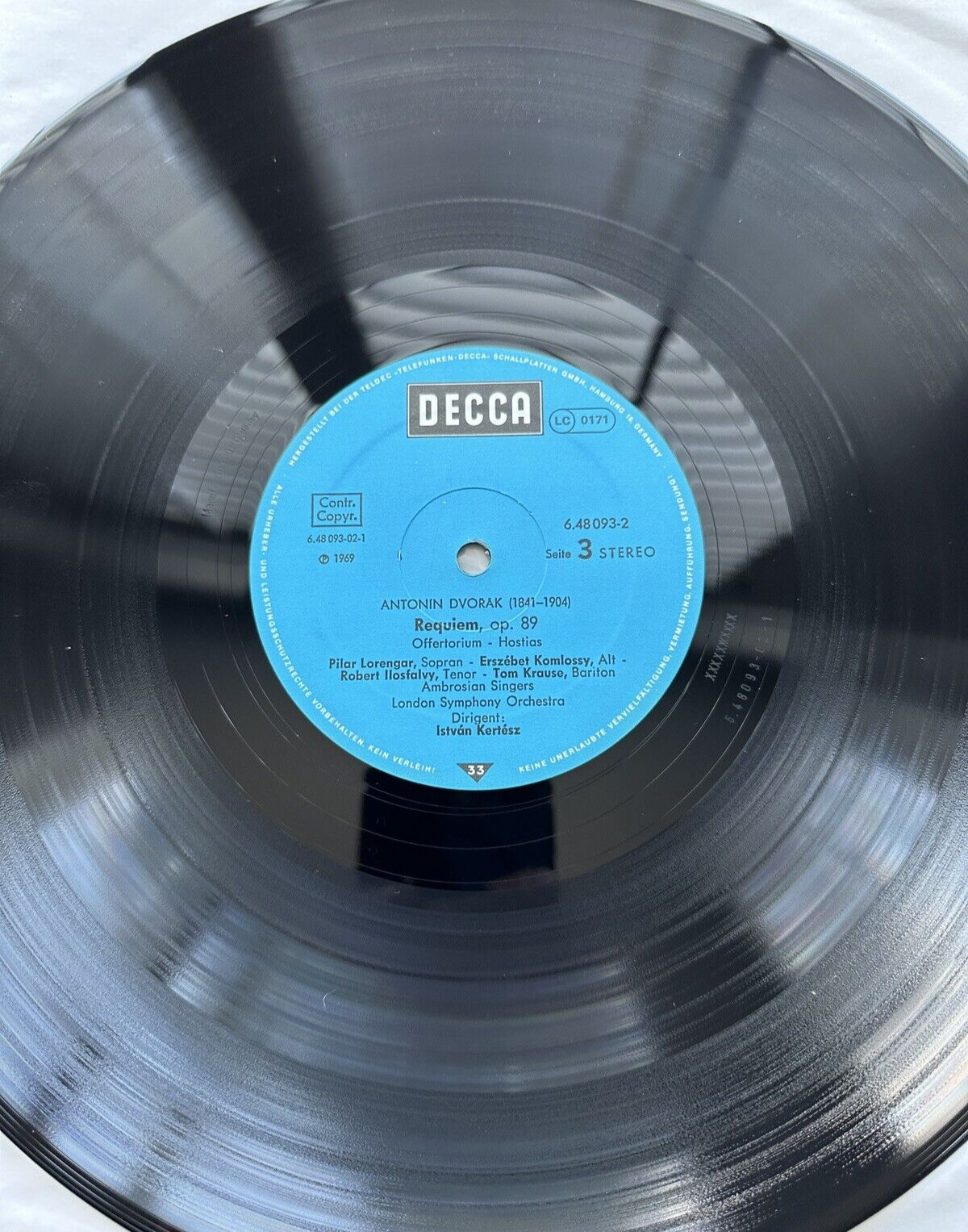 Dvorak Requiem Lorengar Kertesz DECCA 6.48093 / London OSA 1281 - Image 6