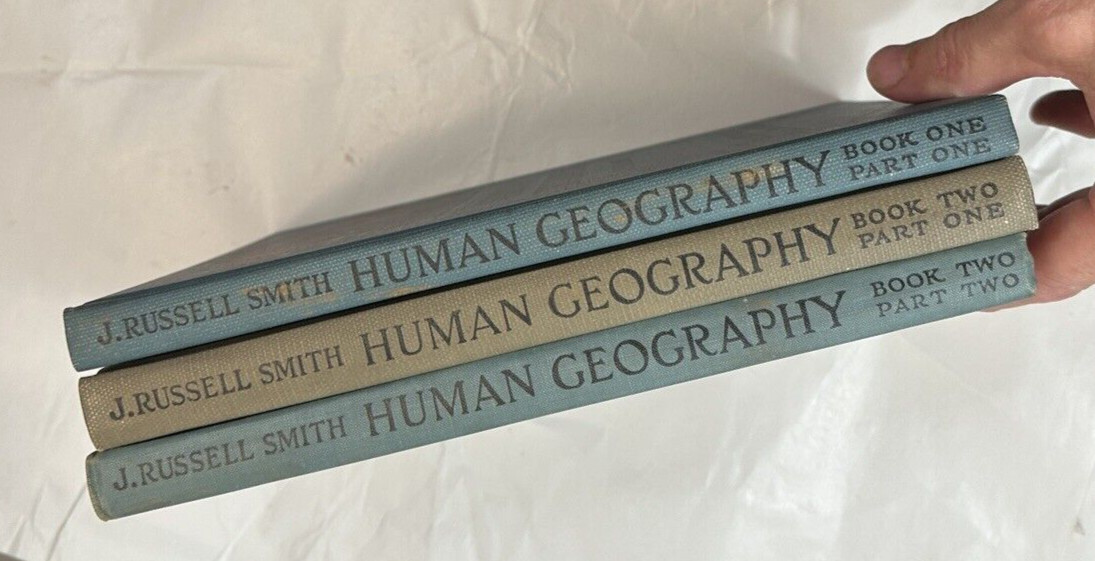 Human Geography by J. Russell Smith - 1932 and 1935 Editions - Three Volumes - Image 4