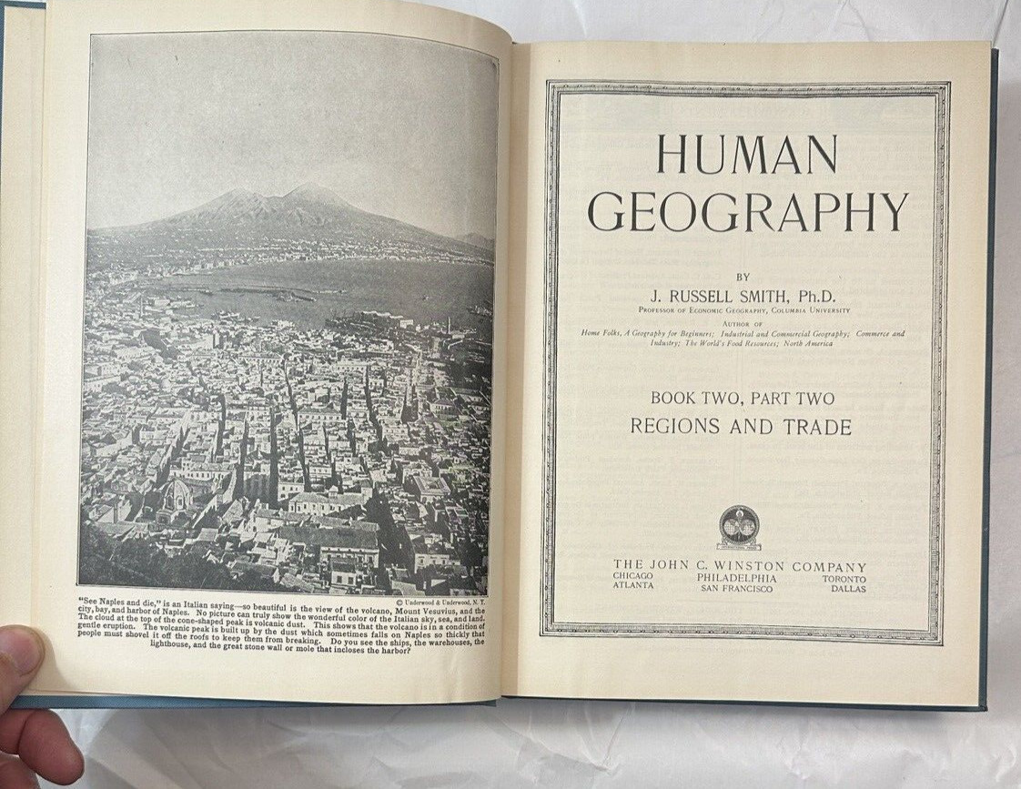 Human Geography by J. Russell Smith - 1932 and 1935 Editions - Three Volumes - Image 8