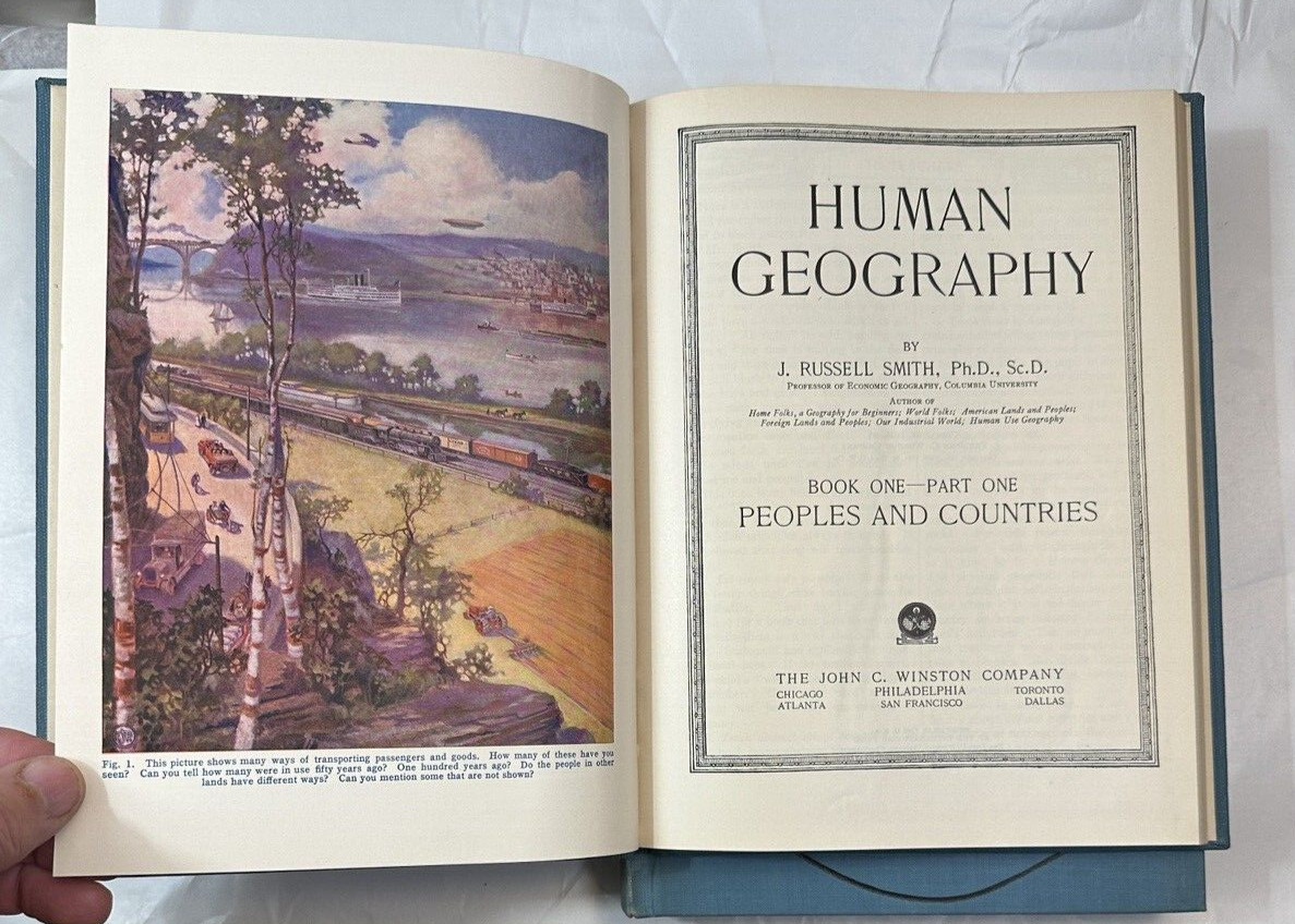 Human Geography by J. Russell Smith - 1932 and 1935 Editions - Three Volumes - Image 10
