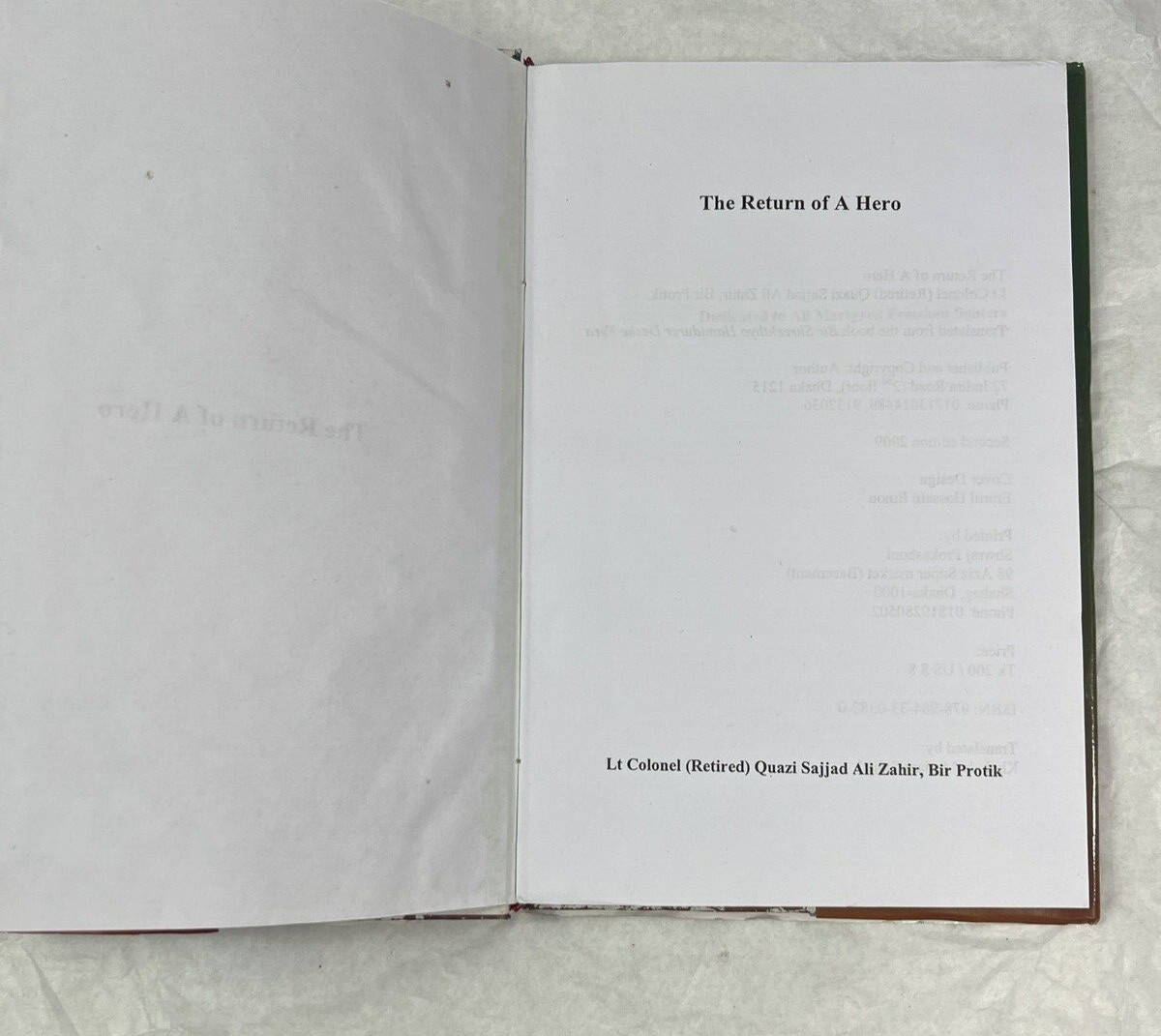 The Return of a Hero: Lt Colonel Quazi Sajjad Ali Zahir, Bir Protik - Image 2