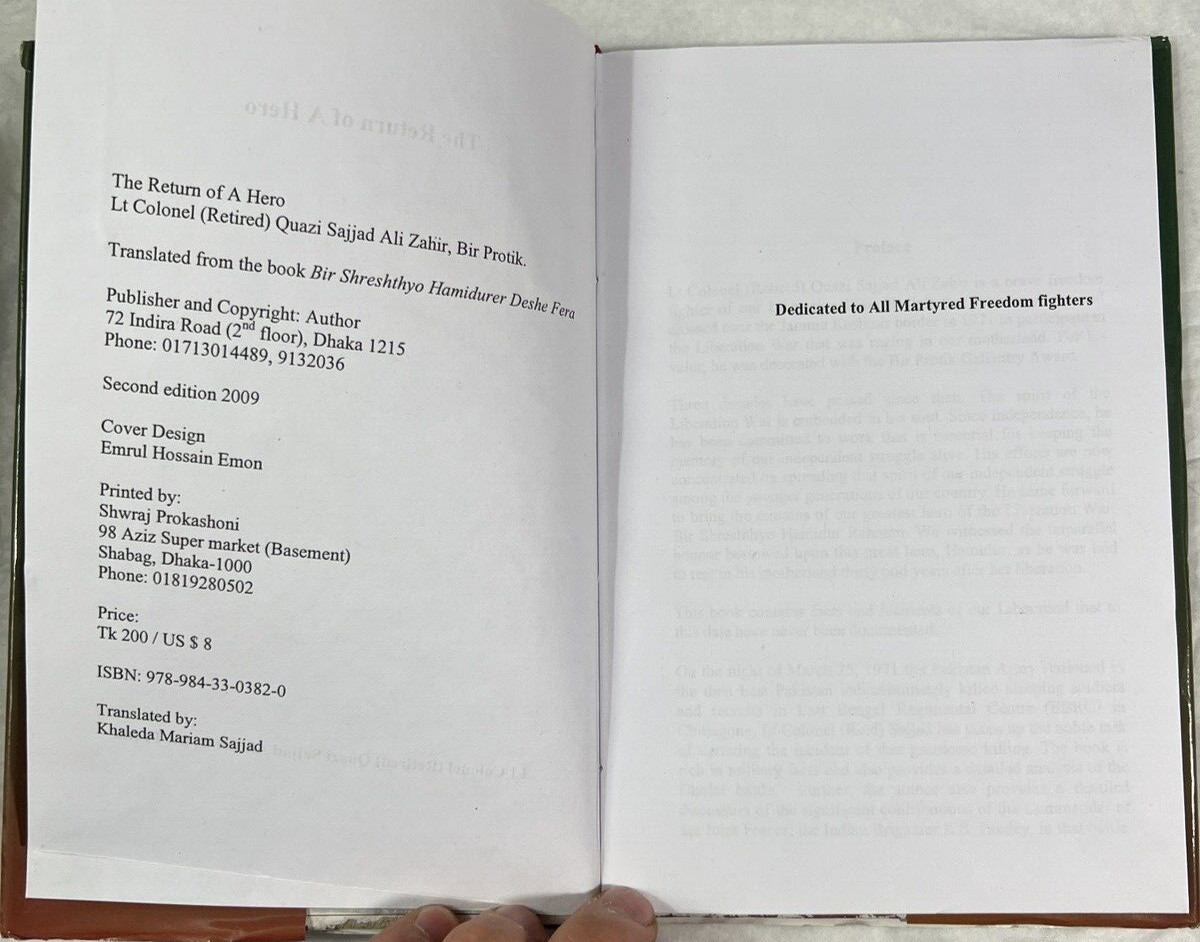 The Return of a Hero: Lt Colonel Quazi Sajjad Ali Zahir, Bir Protik - Image 7