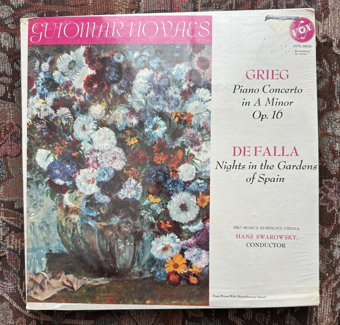 SEALED: Guiomar Novaes GRIEG Concerto FALLA Gardens of Spain - Vox STPL 58520