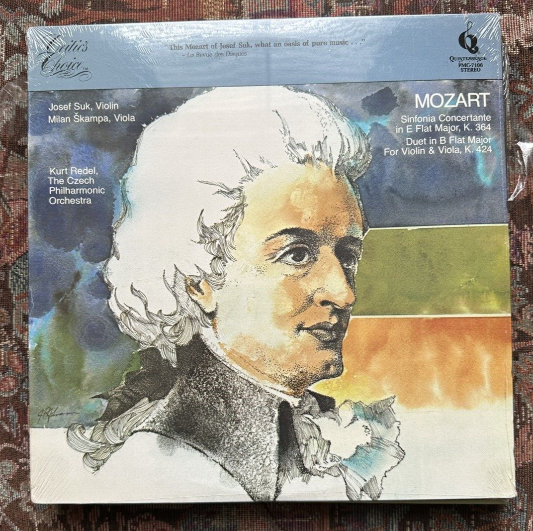 SEALED: Redel / Suk - Mozart Sinfonia Concertante in E Flat Major - PMC 7106