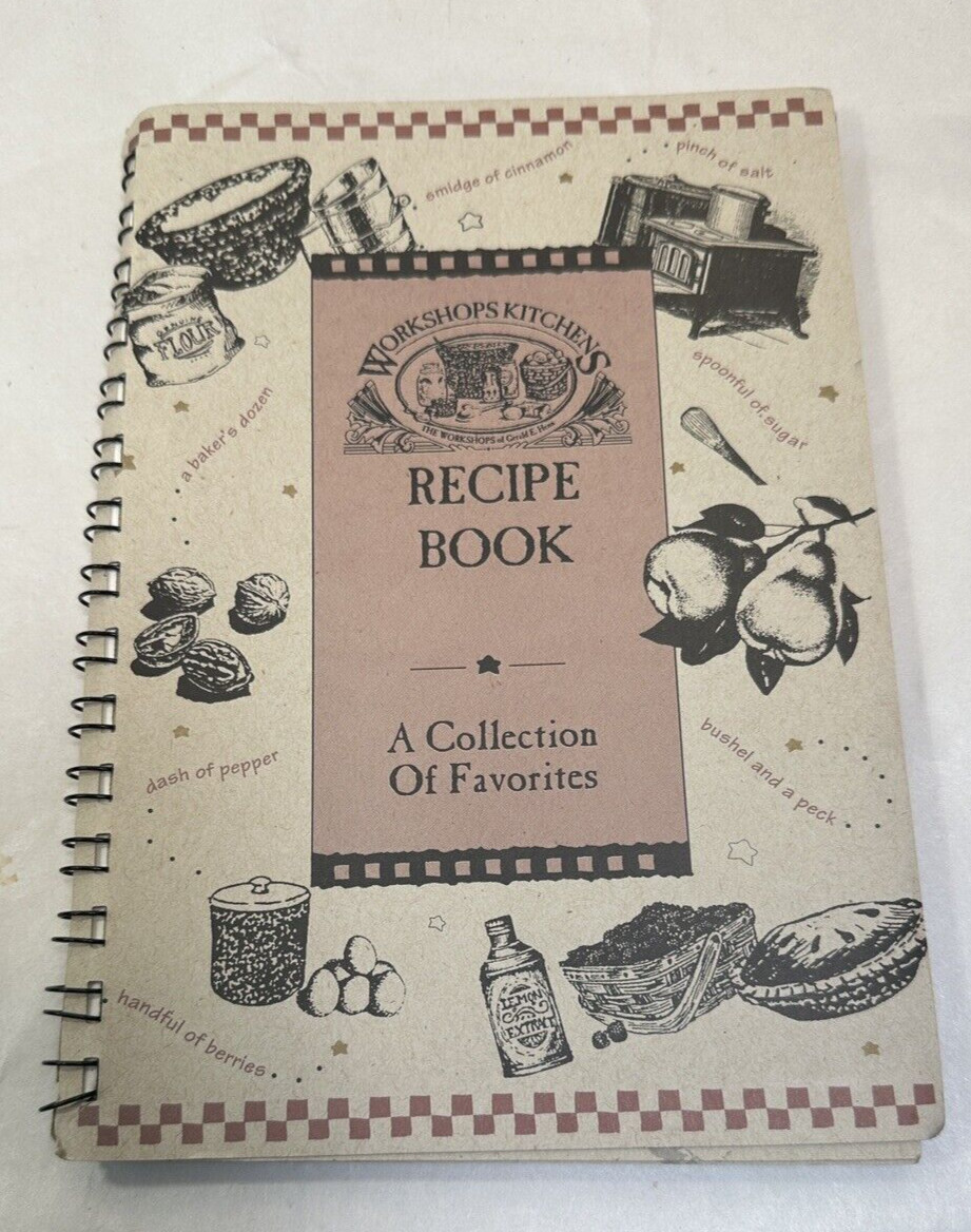 Workshop Kitchens Recipe Book Cookbook Sharing Generations Favorites Spiral SC