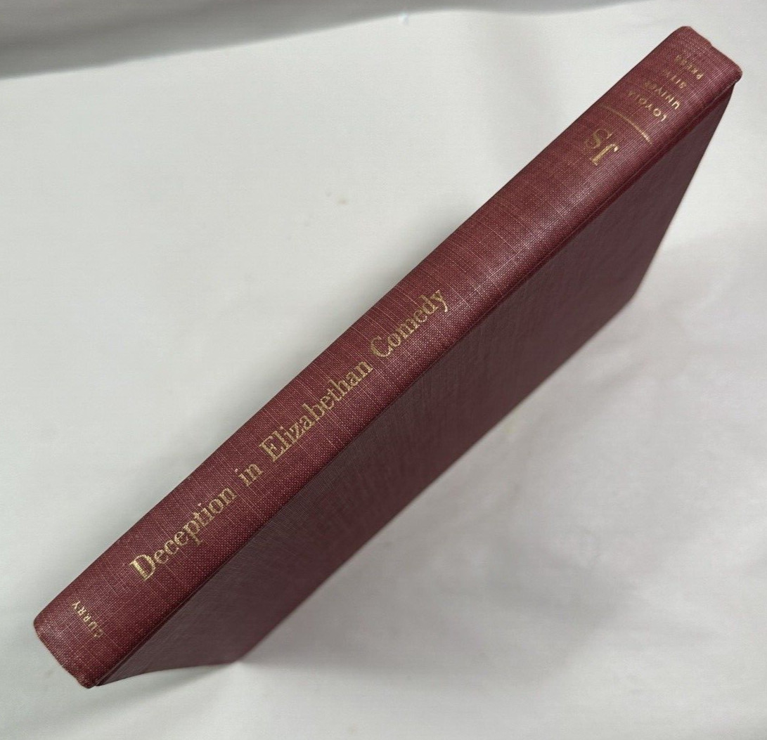 Deception in Elizabethan Comedy - John Vincent Curry - 1955 - Signed by Author - Image 5
