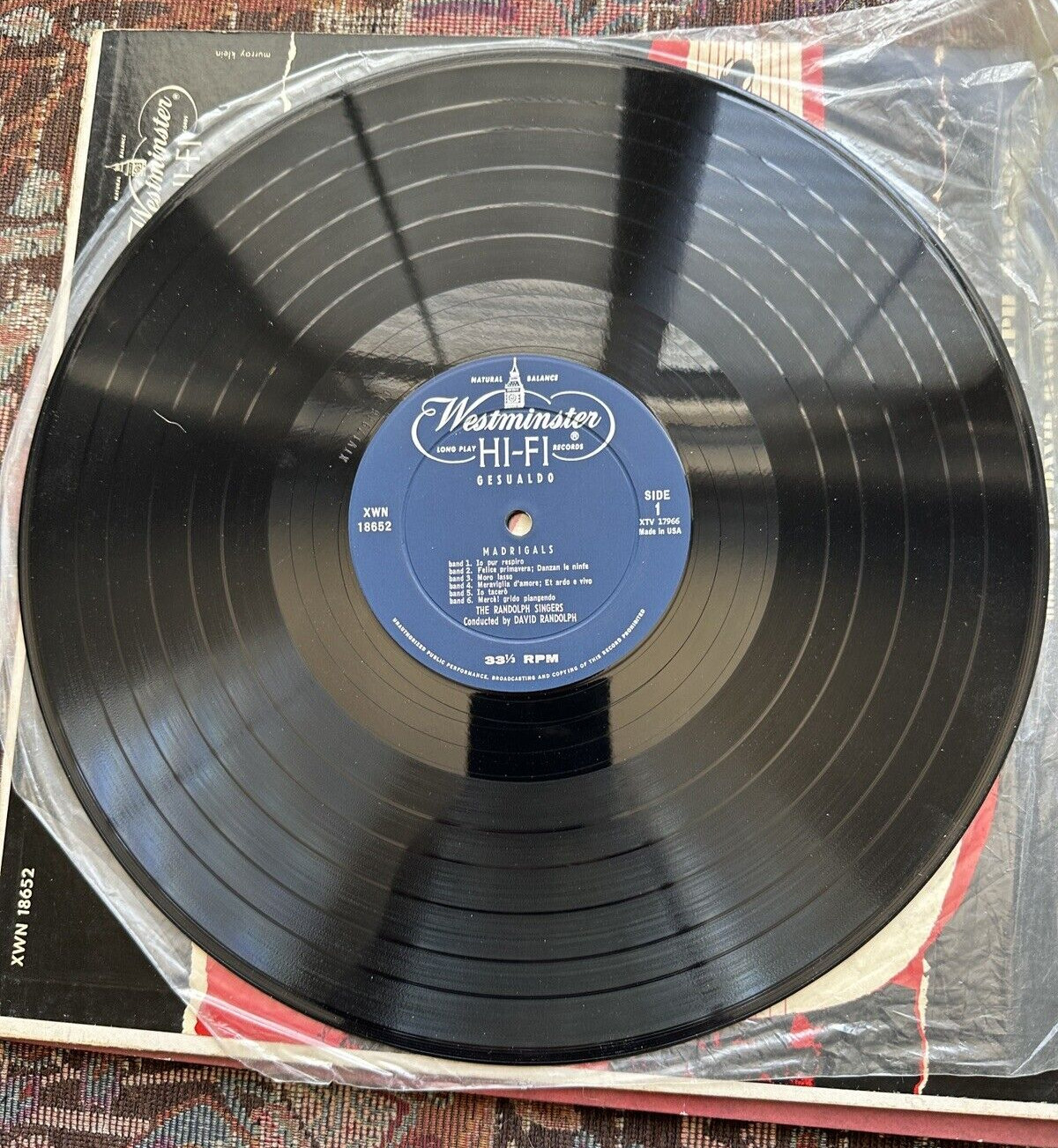 Gesualdo / Monteverdi - The Randolph Singers - Italian Madrigals - XWN 18652 - Image 4