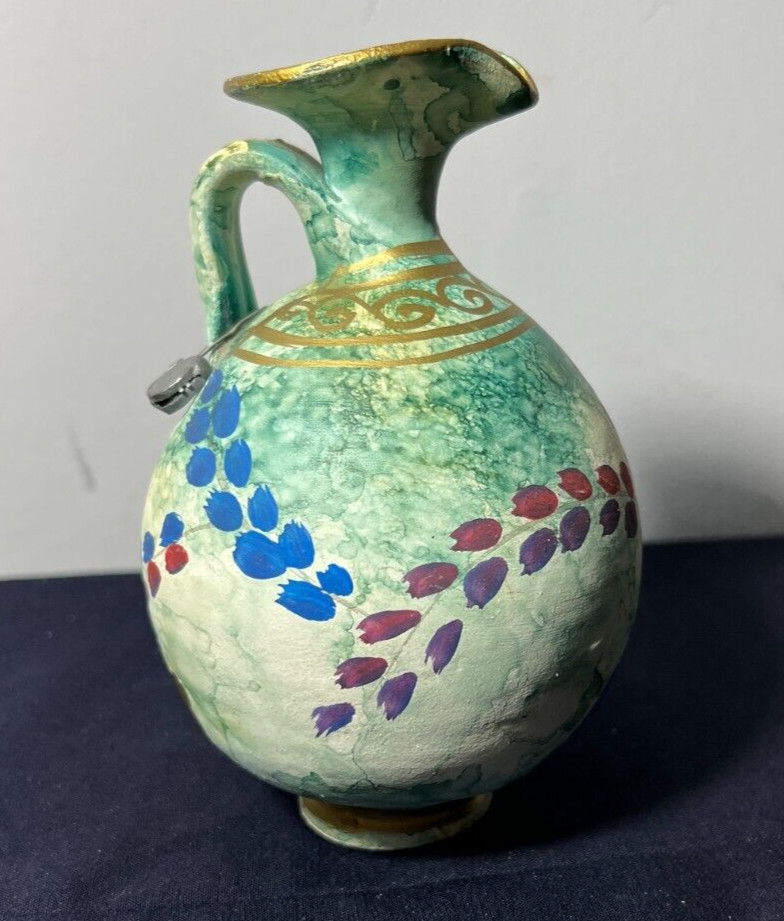 F.Lli Motta Greek Replica Pottery Pitcher / Jug - Hand Painted - 6" tall - Image 4