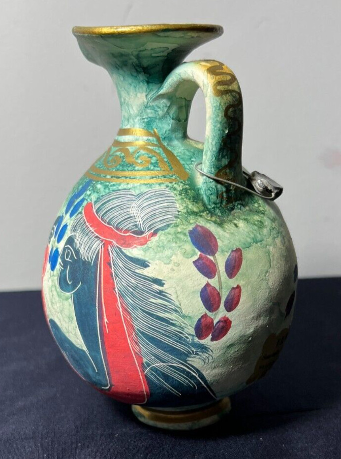 F.Lli Motta Greek Replica Pottery Pitcher / Jug - Hand Painted - 6" tall - Image 6
