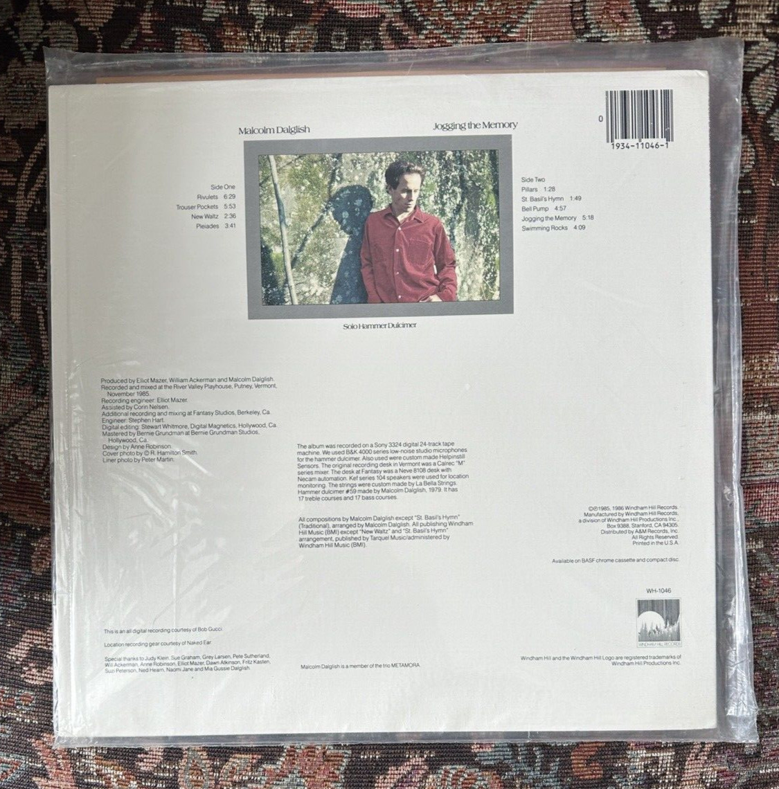 SEALED: Malcolm Dalglish “Jogging The Memory” Windham Hill WH 1046 - Image 1