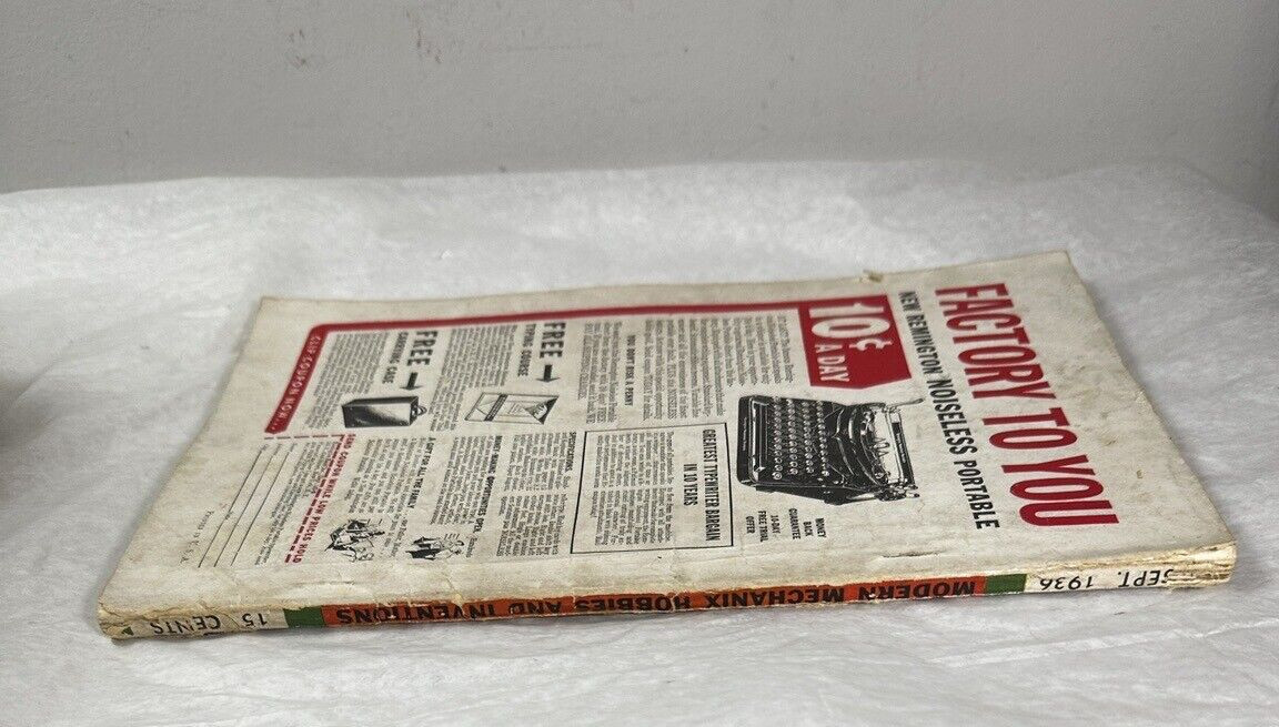 Modern Mechanix & Inventions Magazine September 1936 - German Paddle Plane - Image 5