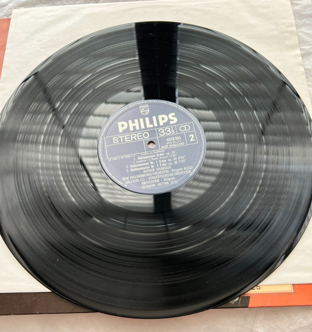 Beethoven Violin Concerto - Arthur Grumiaux - Philips 6570 051 - Image 1