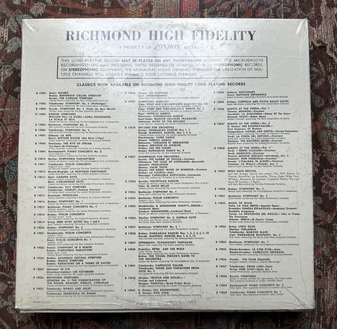 SEALED:  Delibes - Coppelia / Sylvia Ballet Suites - Roger Desormiere - B 19045 - Image 1