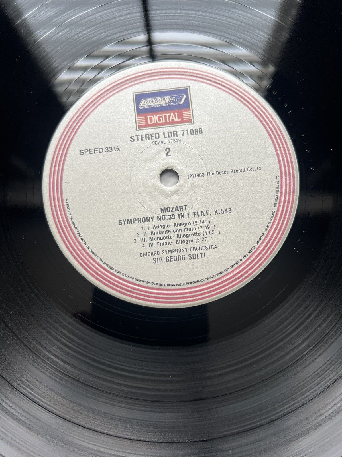 Sir Georg Solti CSO -- Mozart Symphony 38 and 39 - London Digital LDR 71088 - Image 4