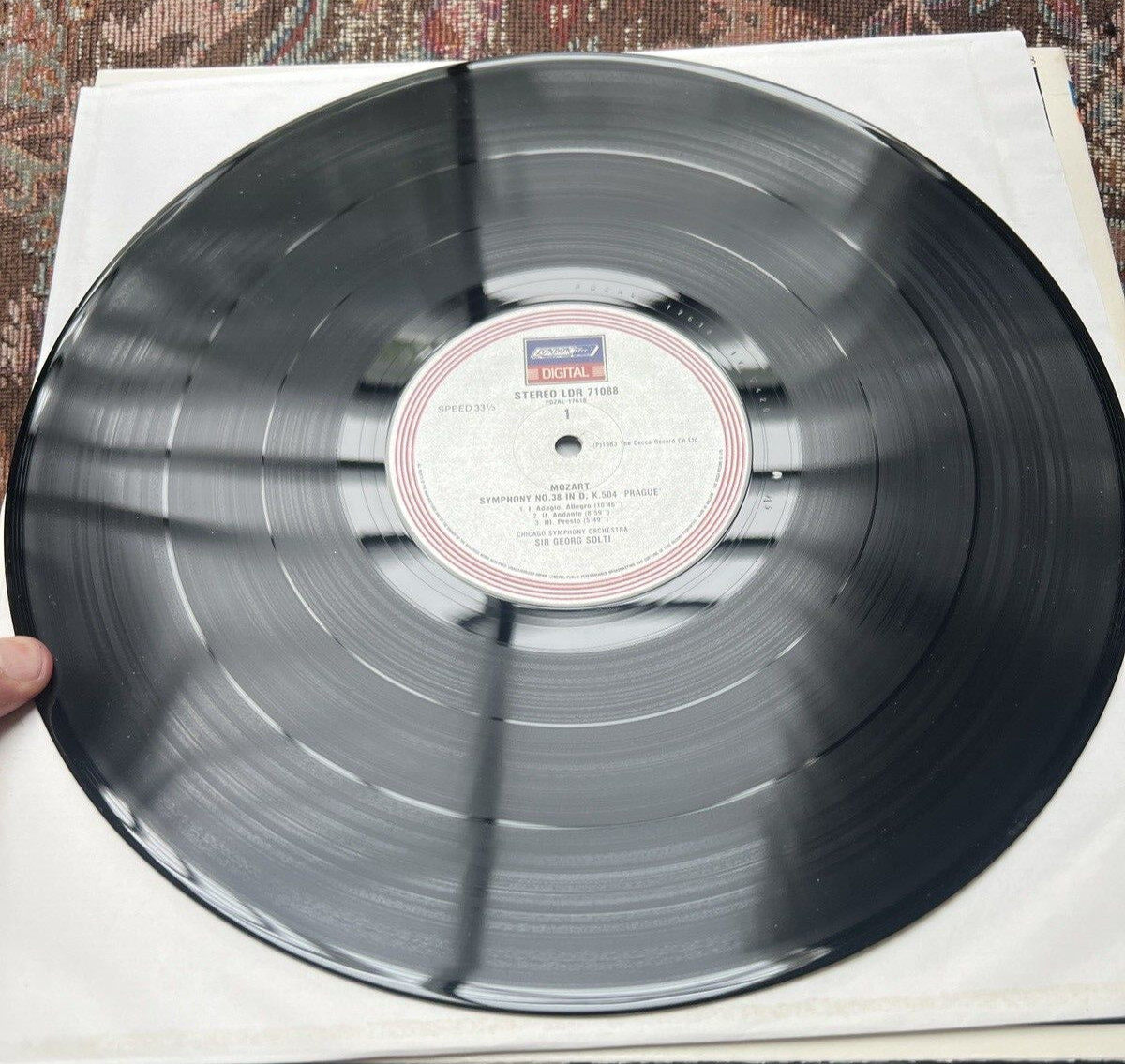 Sir Georg Solti CSO -- Mozart Symphony 38 and 39 - London Digital LDR 71088