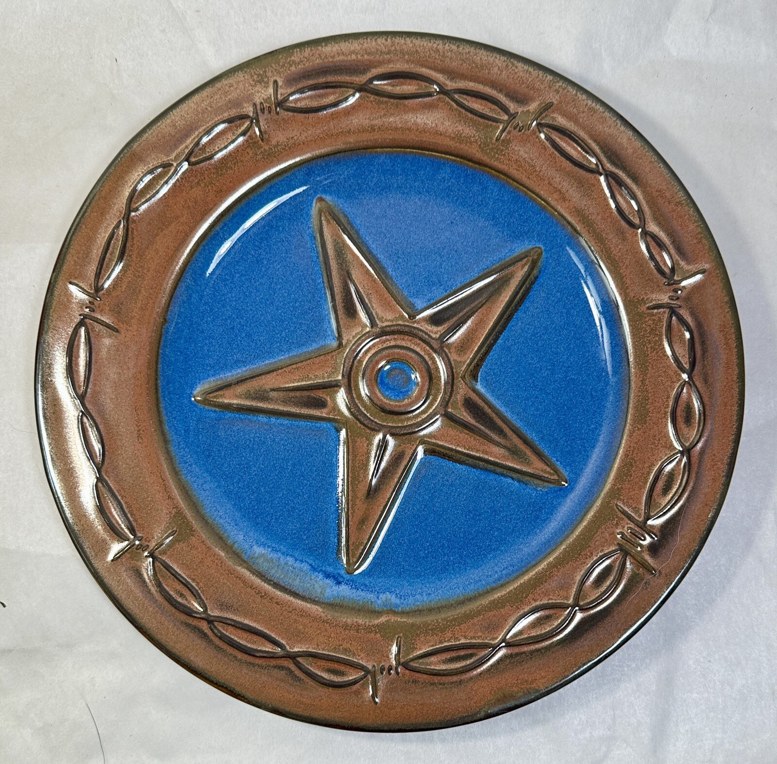 Montana Lifestyles Iron Star Dinner Plate - 10-7/8" - Unused, Immaculate - Image 1