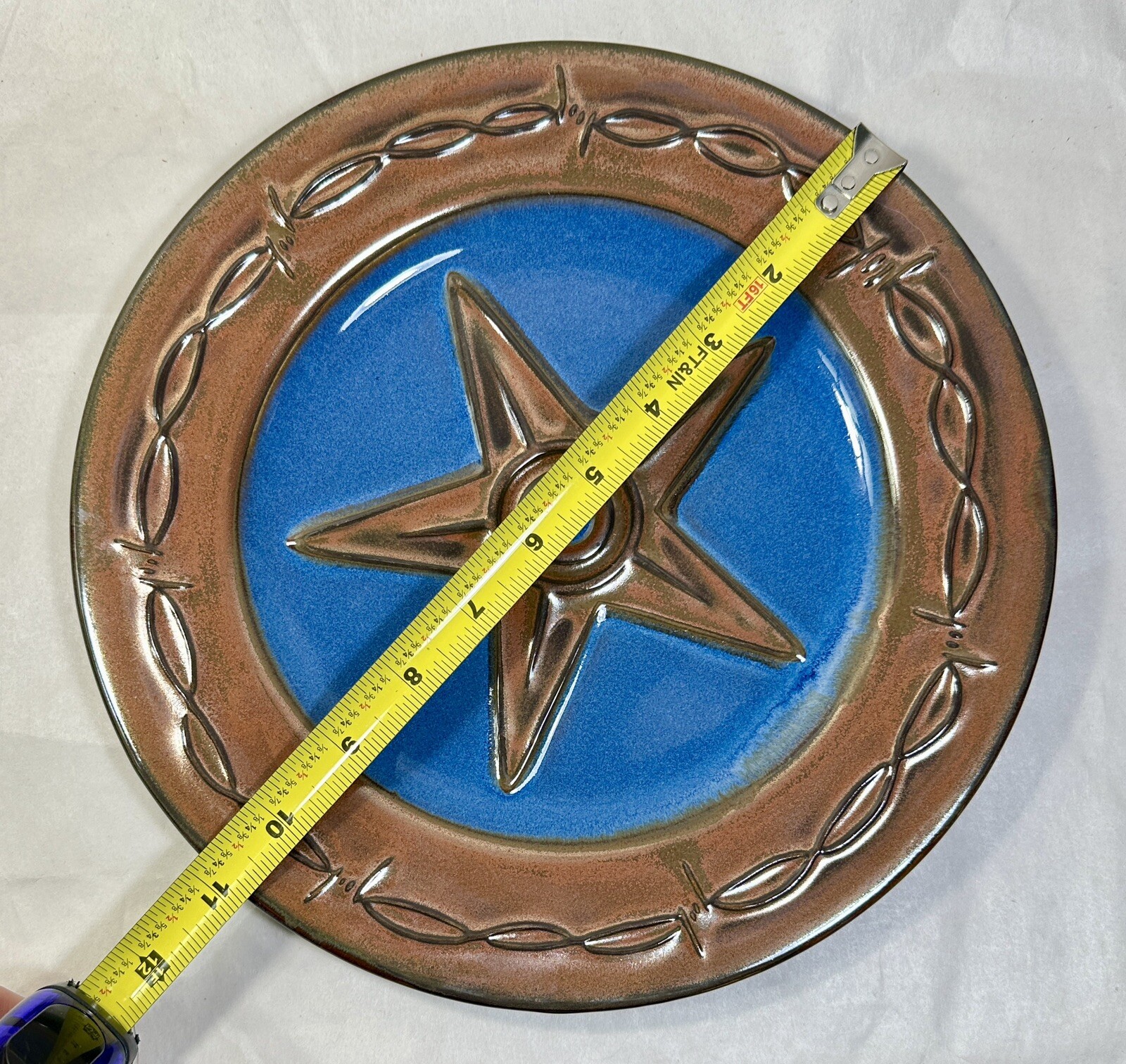 Montana Lifestyles Iron Star Dinner Plate - 10-7/8" - Unused, Immaculate - Image 3