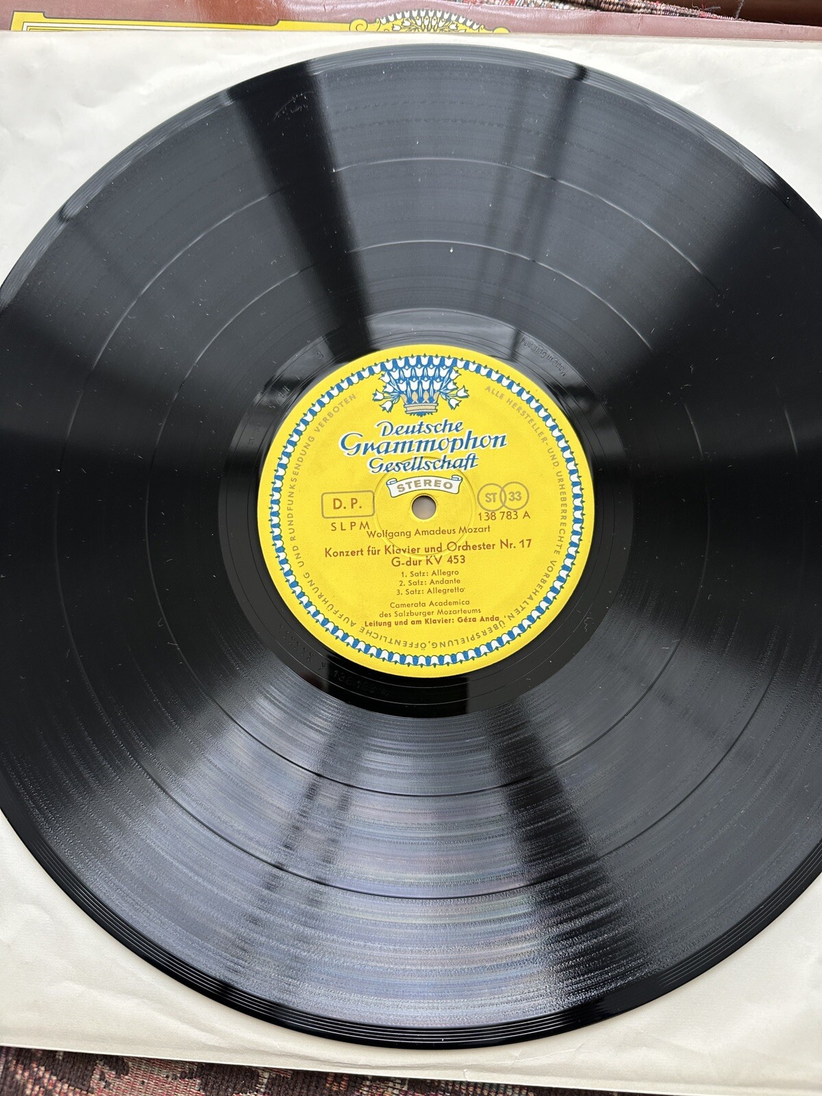 Mozart / Anda - Piano Concerti 17 and 21  - DG Red Stereo SLPM 138783 - Image 2