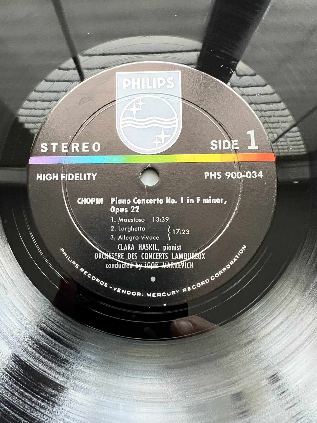 Clara Haskil: Chopin Concerto No. 2 - Igor Markevich, Philips 900-034 - Image 2