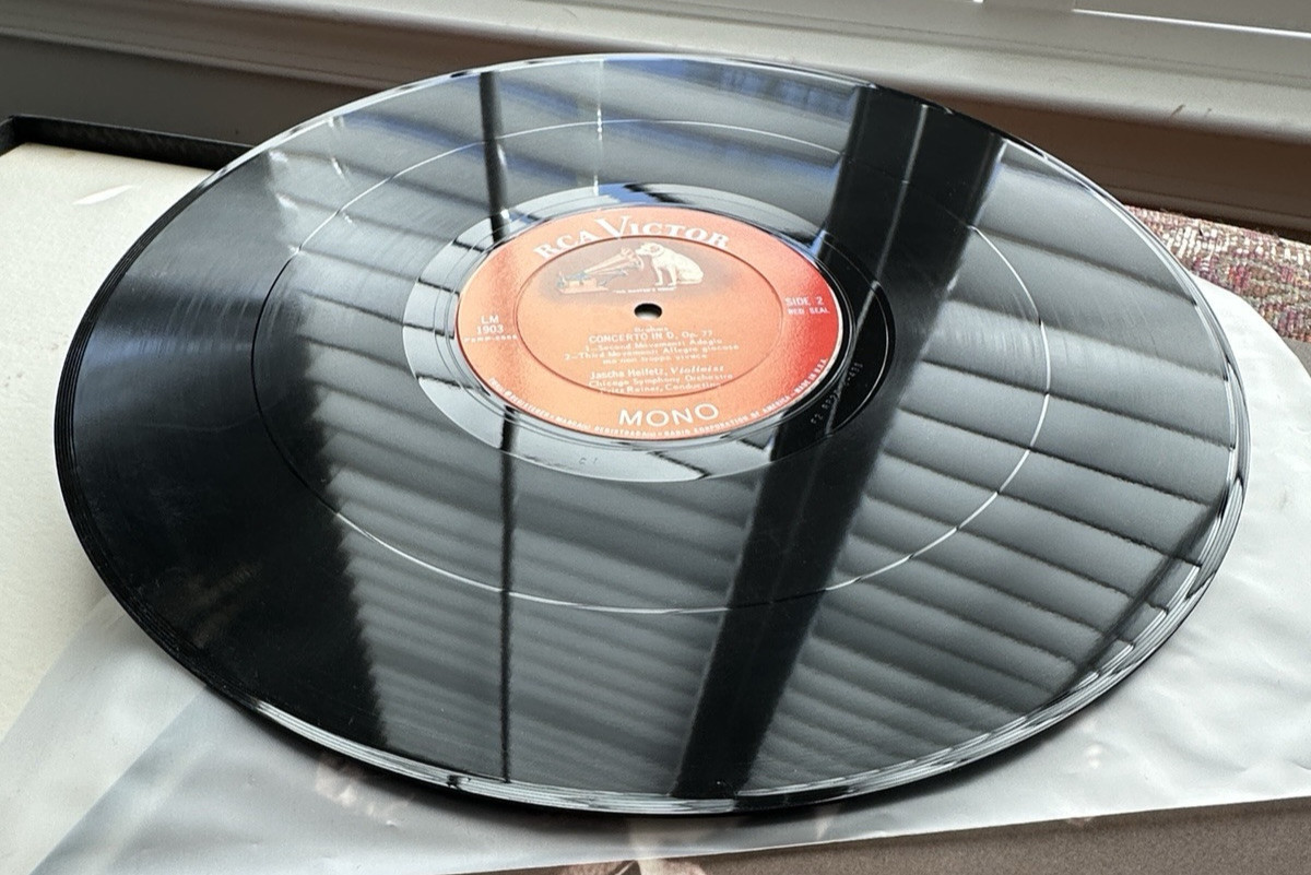 BRAHMS Violin Concerto HEIFETZ/REINER Chicago Symphony - MONO RCA LM-1903 - Image 4