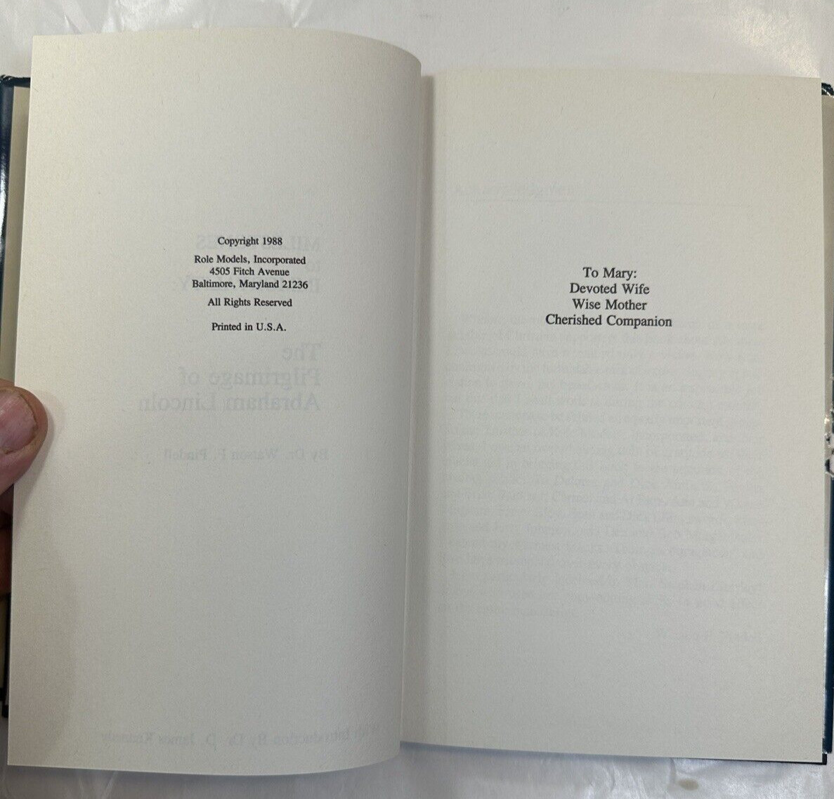 Milestones to Immortality: The Pilgrimage of Abraham Lincoln 1988 - Signed HC/DJ - Image 3