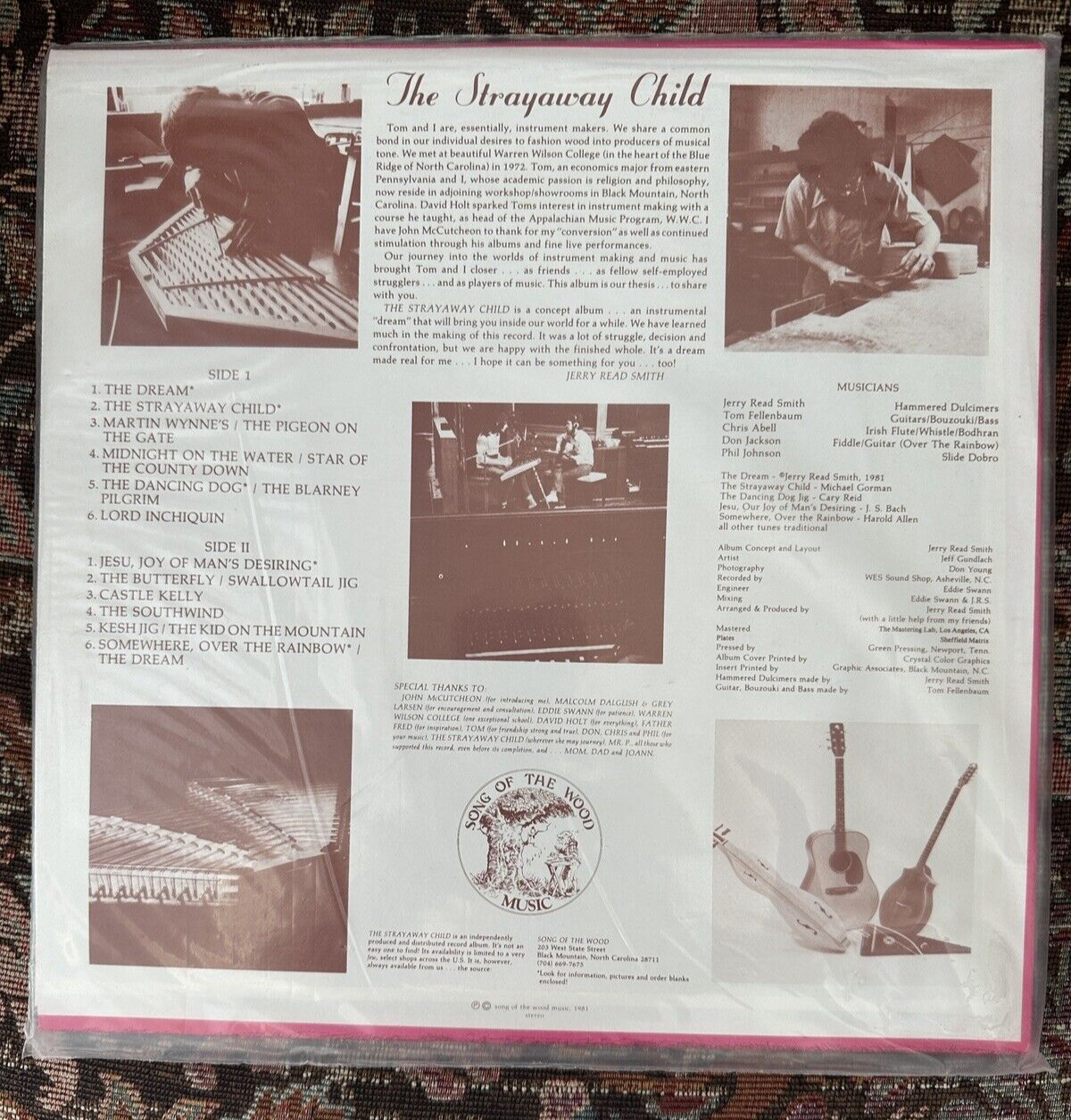 SEALED: Jerry Read Smith / Tom Fellenbaum - The Strayaway Child - Image 1