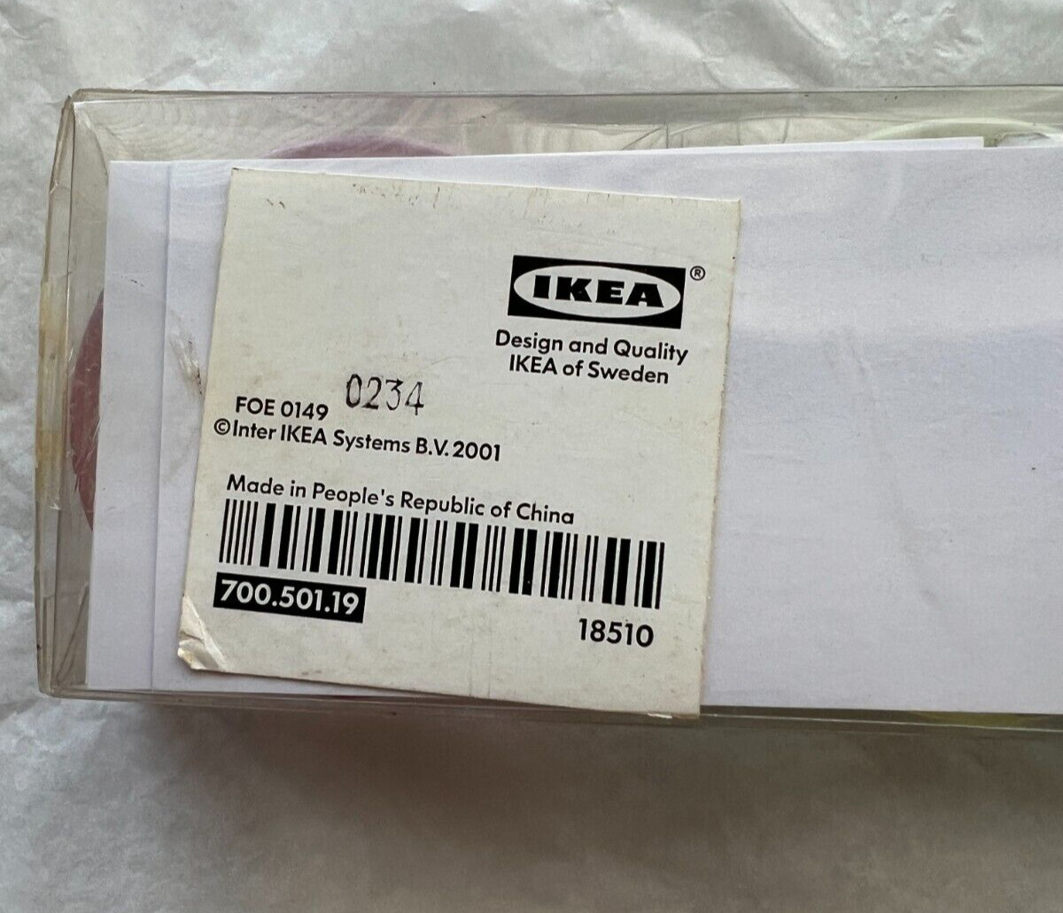 Ikea Mingel Set Of 4 Glass Place Card Holders By Jon Eliasson - New in Box - Image 4