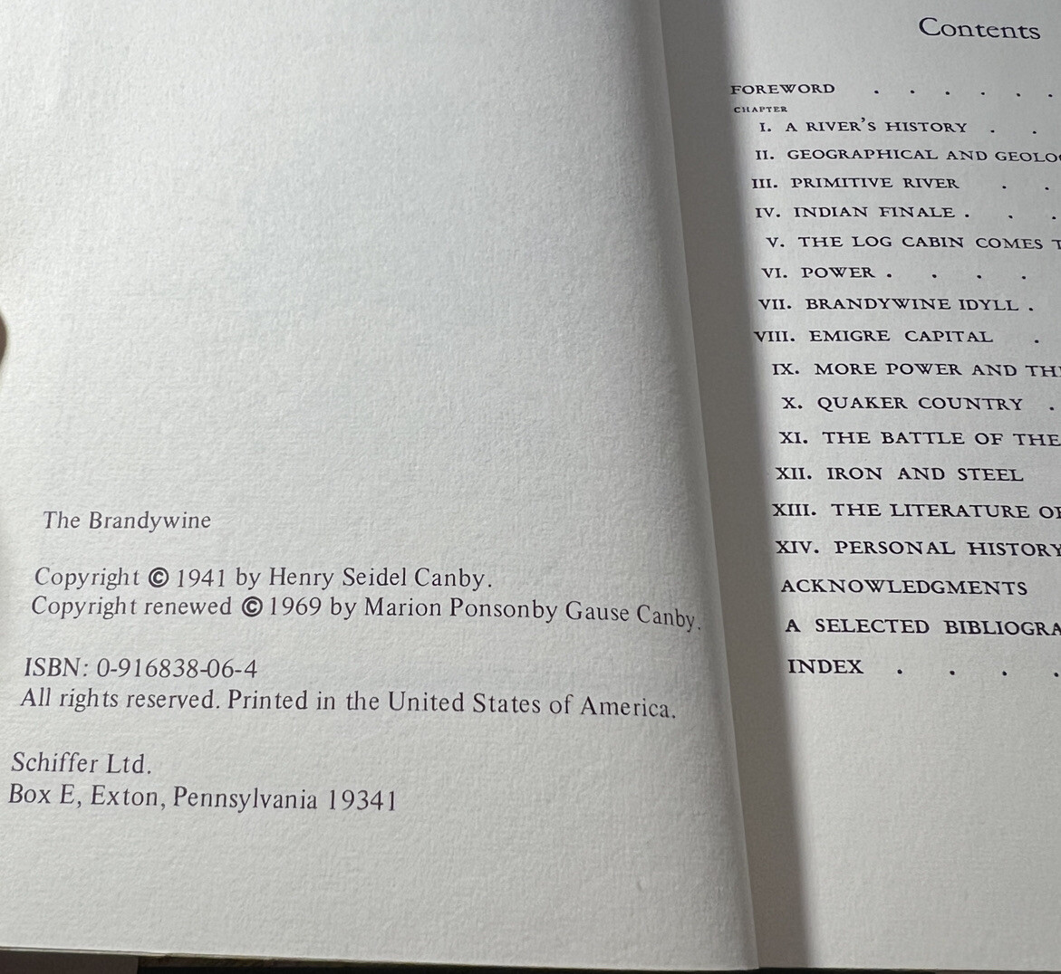 The Brandywine (Rivers of America) - Hardcover - Henry Seidel Canby 1969 - Image 1