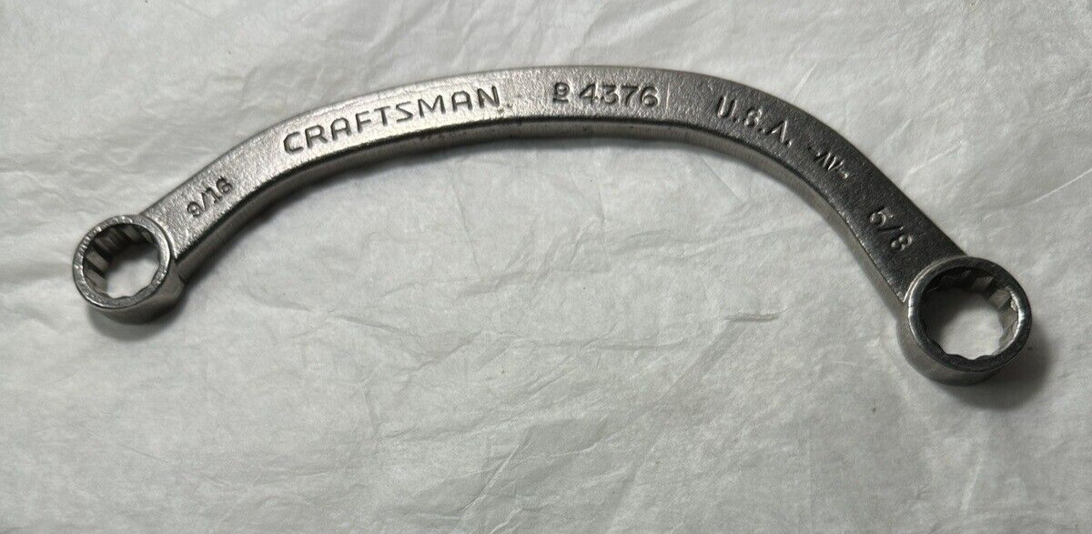Craftsman SAE Obstruction Wrench, 9/16 x 5/8, made in USA - Part # 9-4376 4376