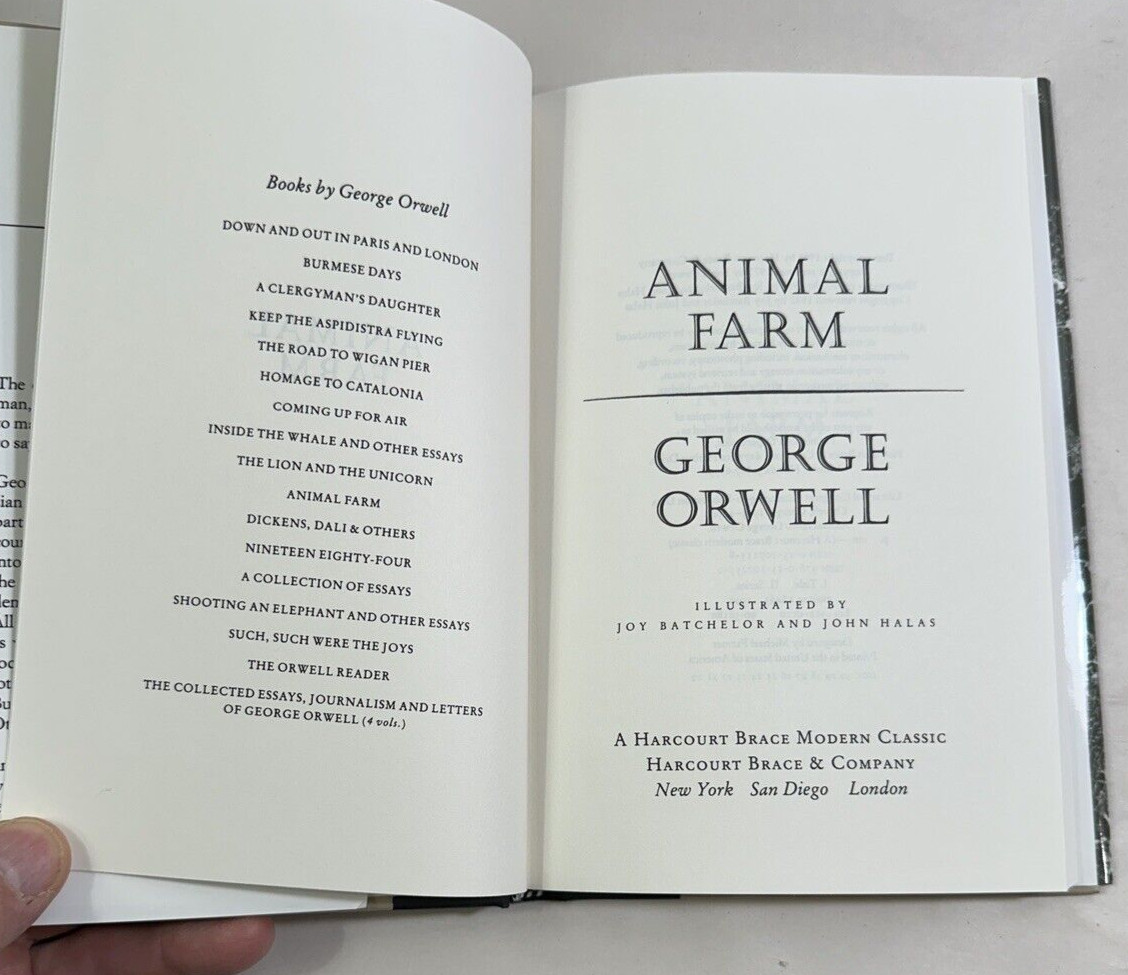 ANIMAL FARM by GEORGE ORWELL Illustrated Modern Classics Hardcover - Unread - Image 2