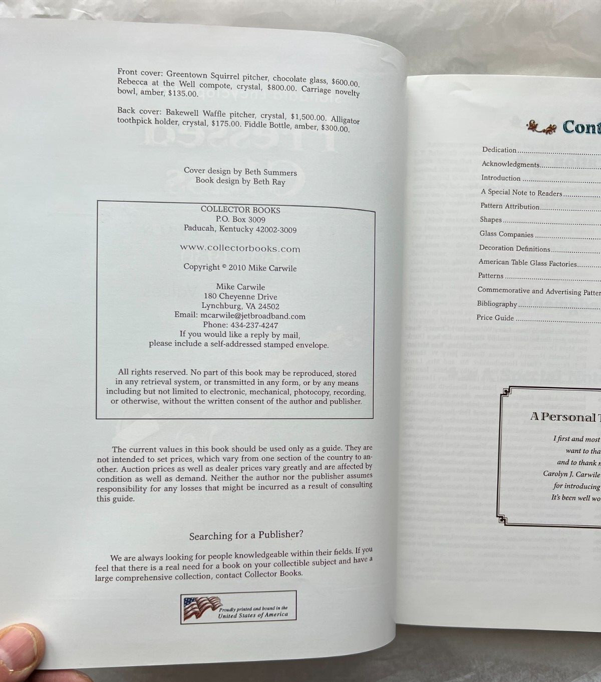 Standard Encyclopedia of Pressed Glass by Mike Carwile, Hardcover, 6th Edition - Image 3