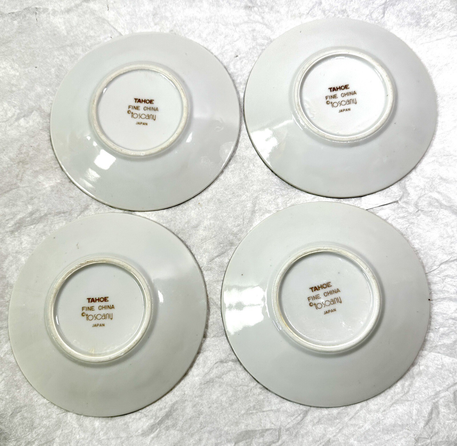 Set of 4 Vintage Toscany Tahoe Fine China Demitasse Cup and Saucer Sets Japan - Image 5