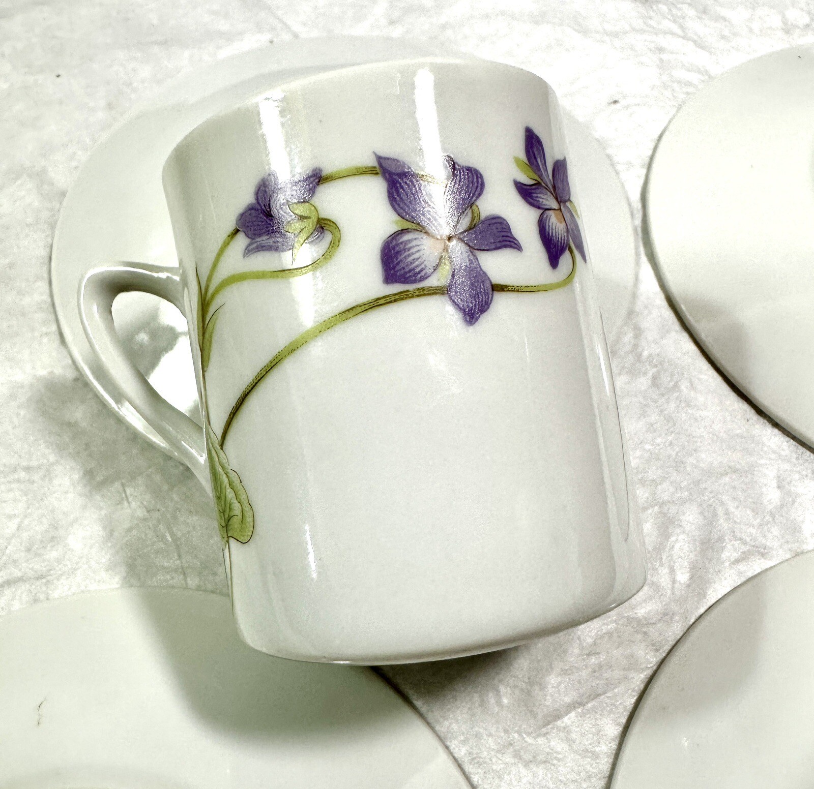 Set of 4 Vintage Toscany Tahoe Fine China Demitasse Cup and Saucer Sets Japan - Image 7