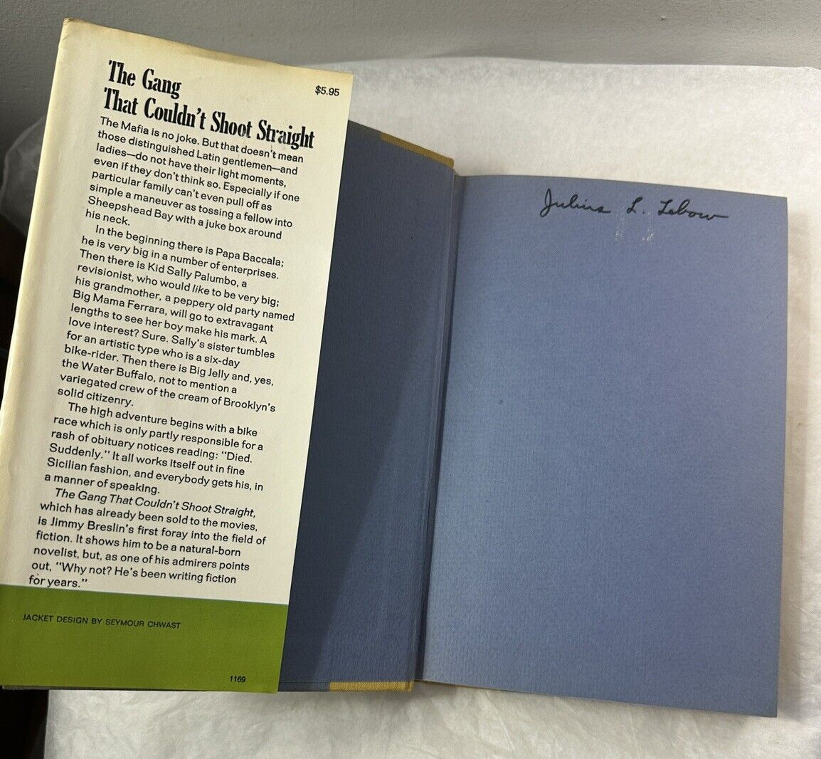 The Gang That Couldn't Shoot Straight -Jimmy Breslin (1970 HC) 3rd Printing - Image 2