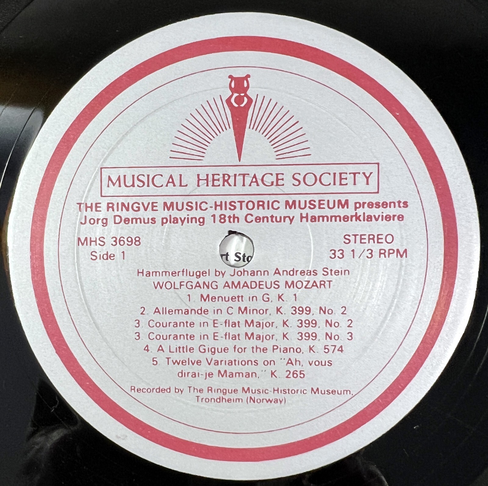Jorg Demus - Ringve Museum - Haydn, Mozart, Beethoven - MHS 3698 - Image 3