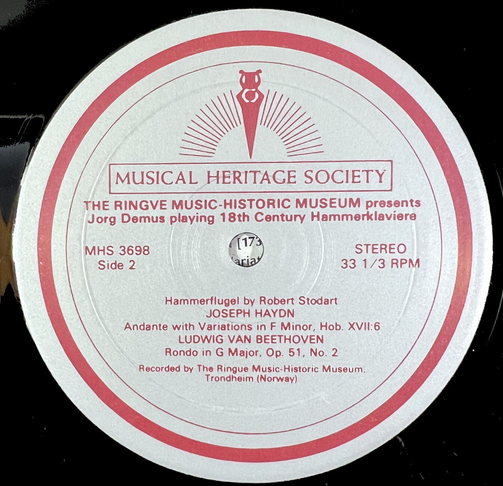 Jorg Demus - Ringve Museum - Haydn, Mozart, Beethoven - MHS 3698 - Image 4