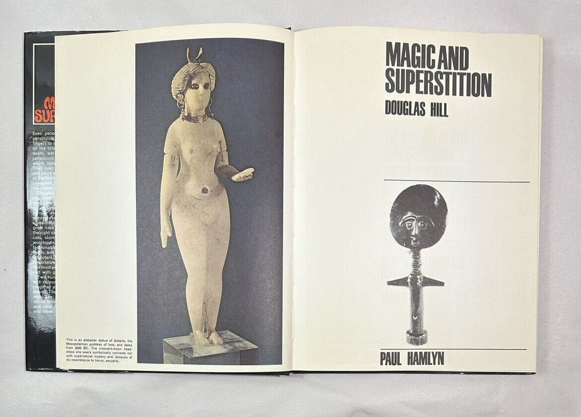Magic and Superstition - Douglas Hill 1968 Hardcover Dust Jacket 1st Printing - Image 2