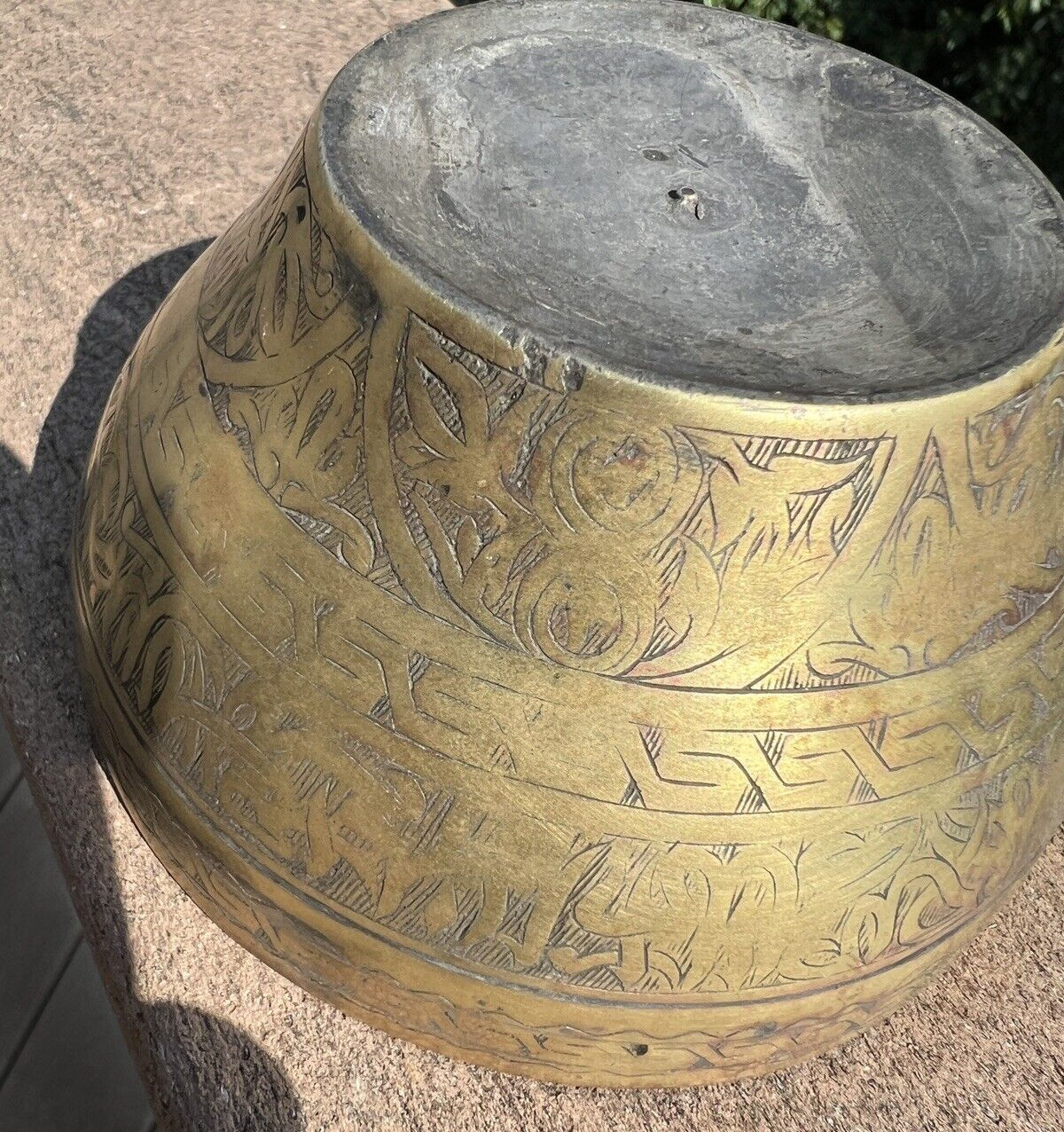 Vintage Brass Cup with Handle - 4 inches Across - Image 4