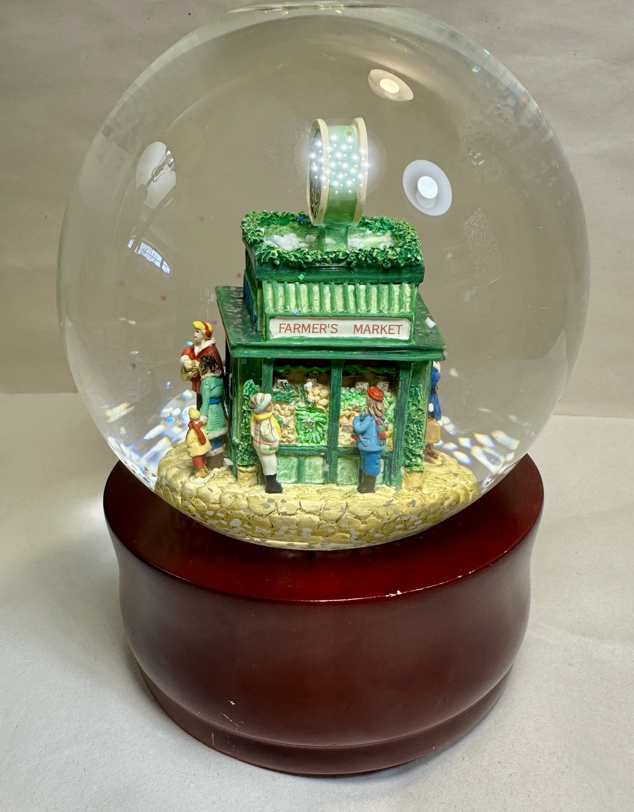 Starbucks Christmas Snow Globe - 1971 Starbucks Store - Music Box - 1999 - Image 5
