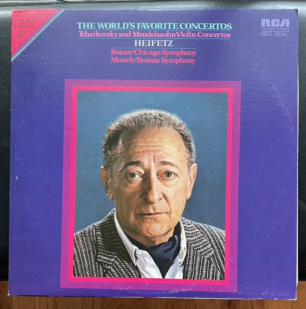 Jascha Heifetz: Tchaikovsky & Mendelssohn Concerti - RCA LSC-3304 - Image 1