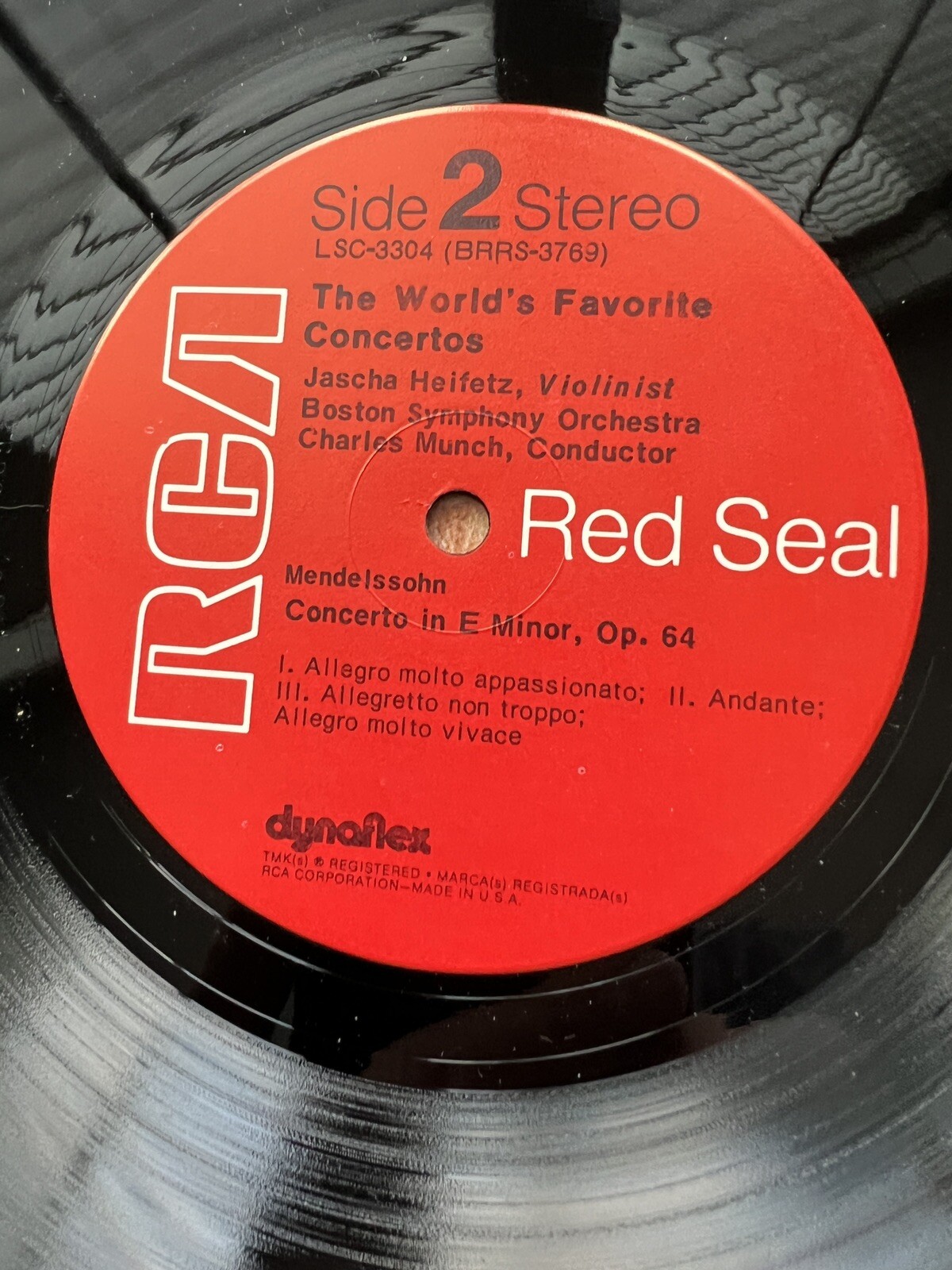 Jascha Heifetz: Tchaikovsky & Mendelssohn Concerti - RCA LSC-3304 - Image 4
