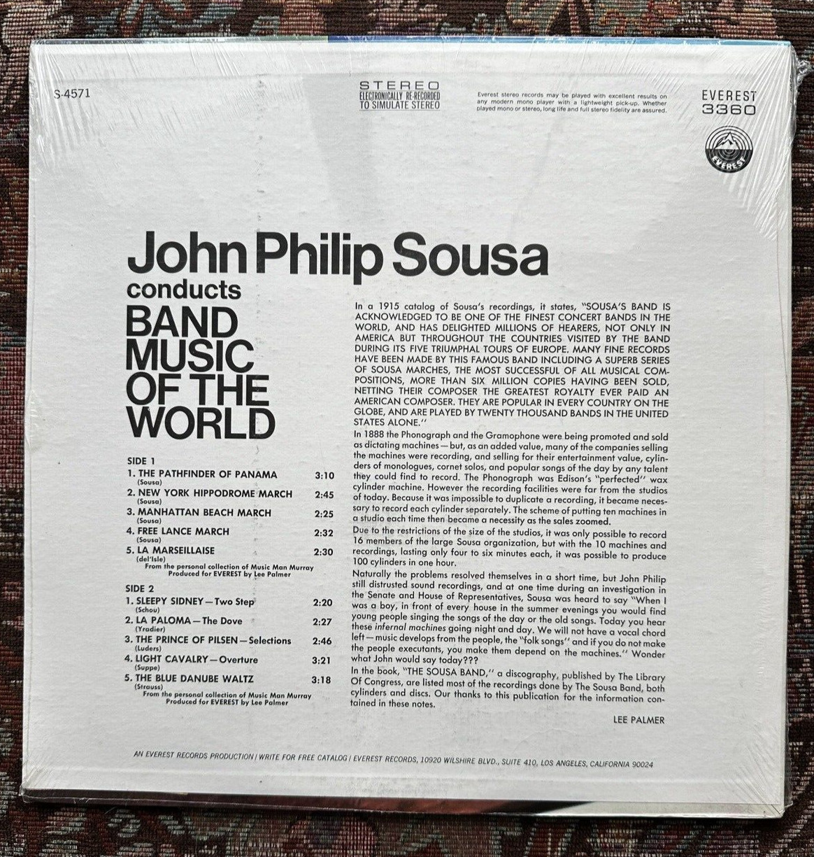 SEALED: John Phillip Sousa Conducts Band Music of the World - Everest 3360 - Image 1