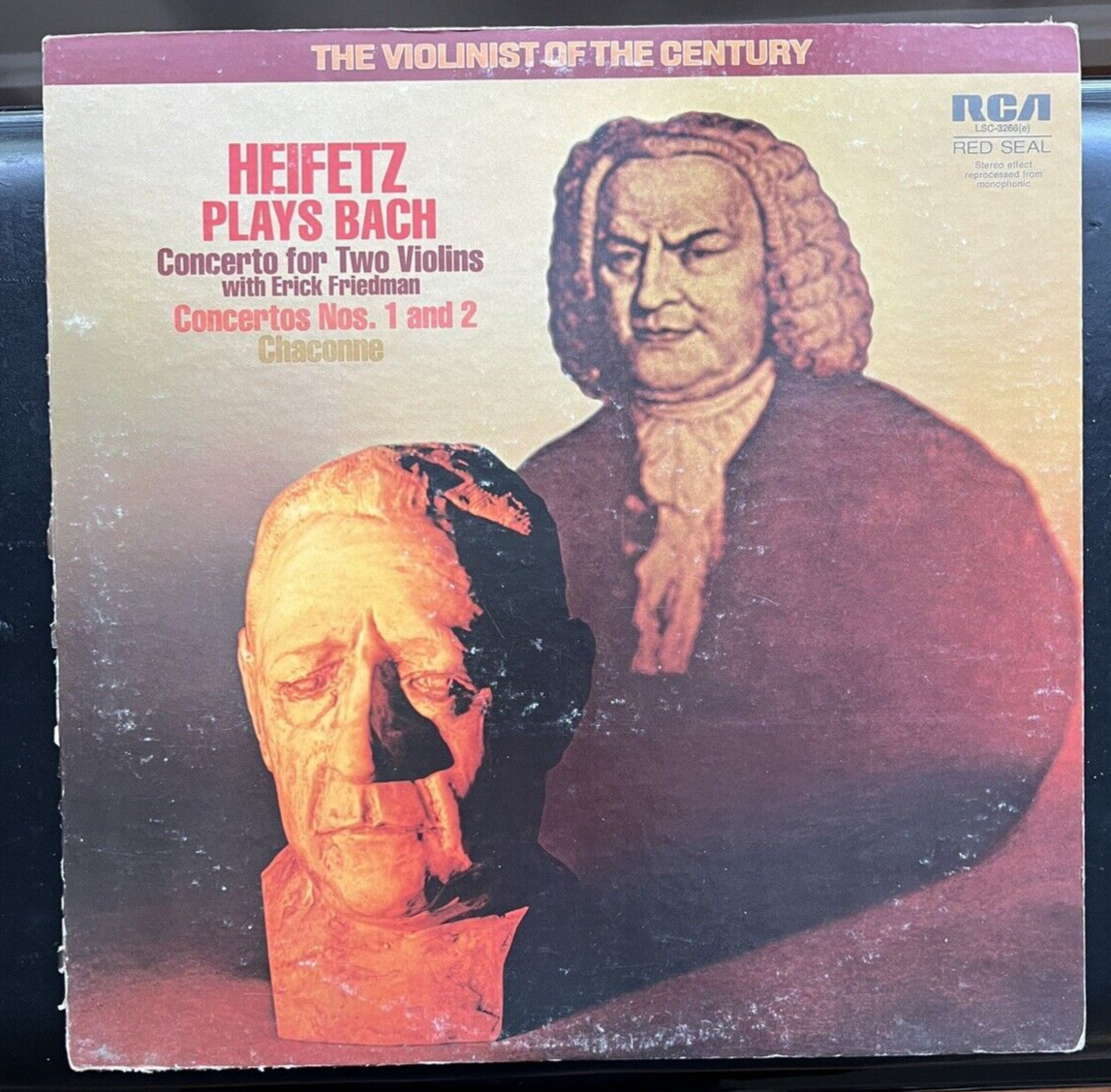 Jascha Heifetz Plays Bach - Erick Friedman - RCA LSC-3266 - Image 1