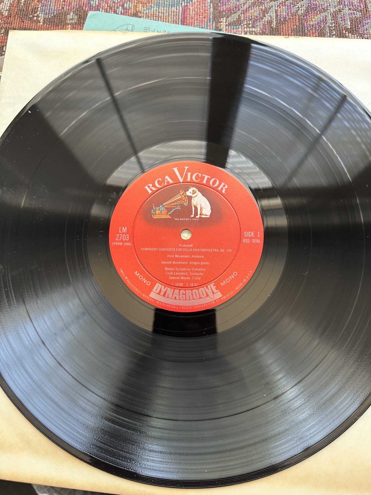 Prokofieff / Leinsdorf - Concerto for Cello and Orchestra - Mayes - LM-2703 - Image 2