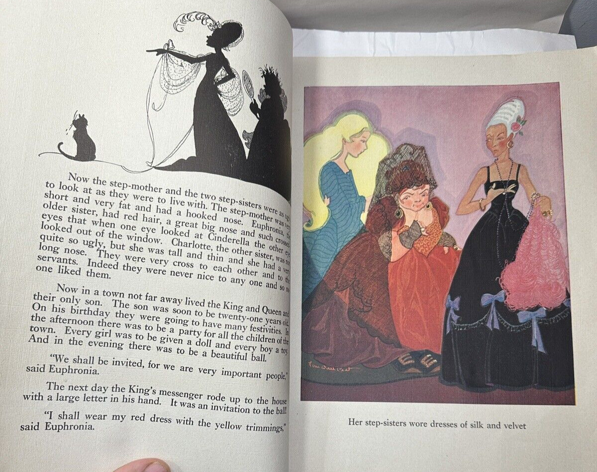 Vintage Mary Perks 1943 Cinderella - Illustrated American Crayon Co. - Image 3