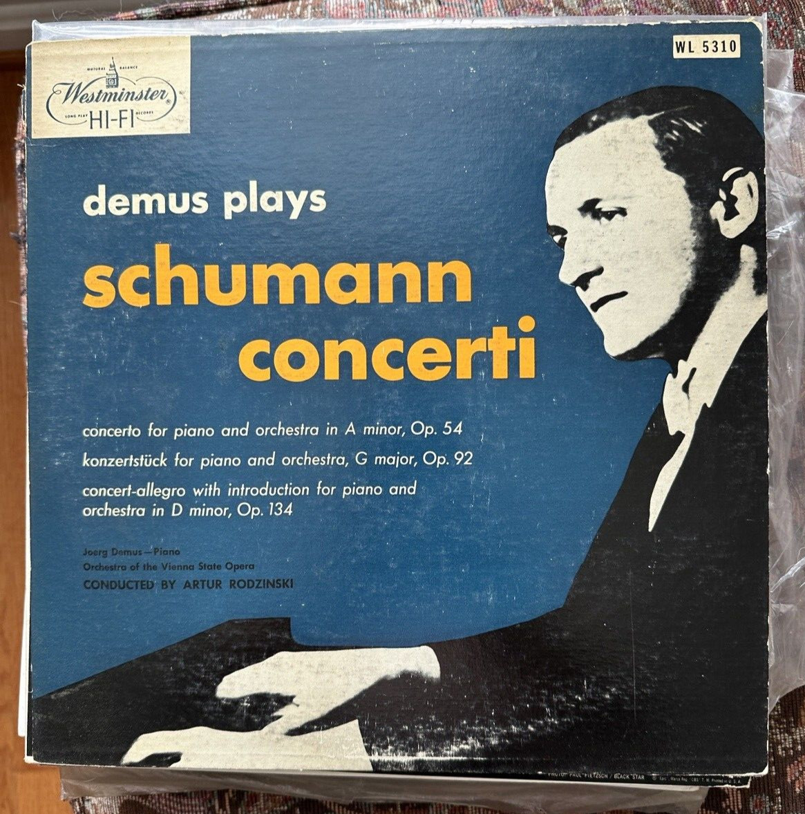 Demus Plays Schumann Concerti - Westminster WL5310 - Image 1