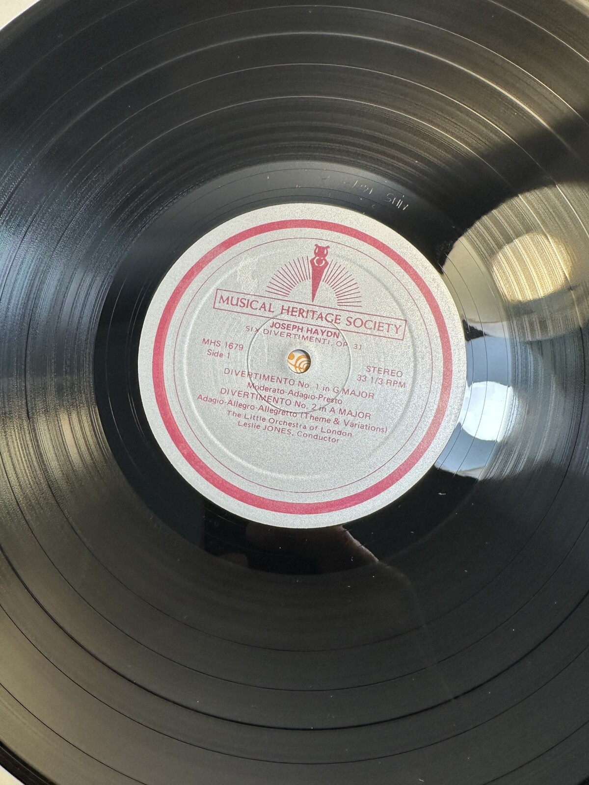 Haydn - Six Divertimenti Op. 31 - Leslie Jones, Little Orch London - MHS 1679/80 - Image 2