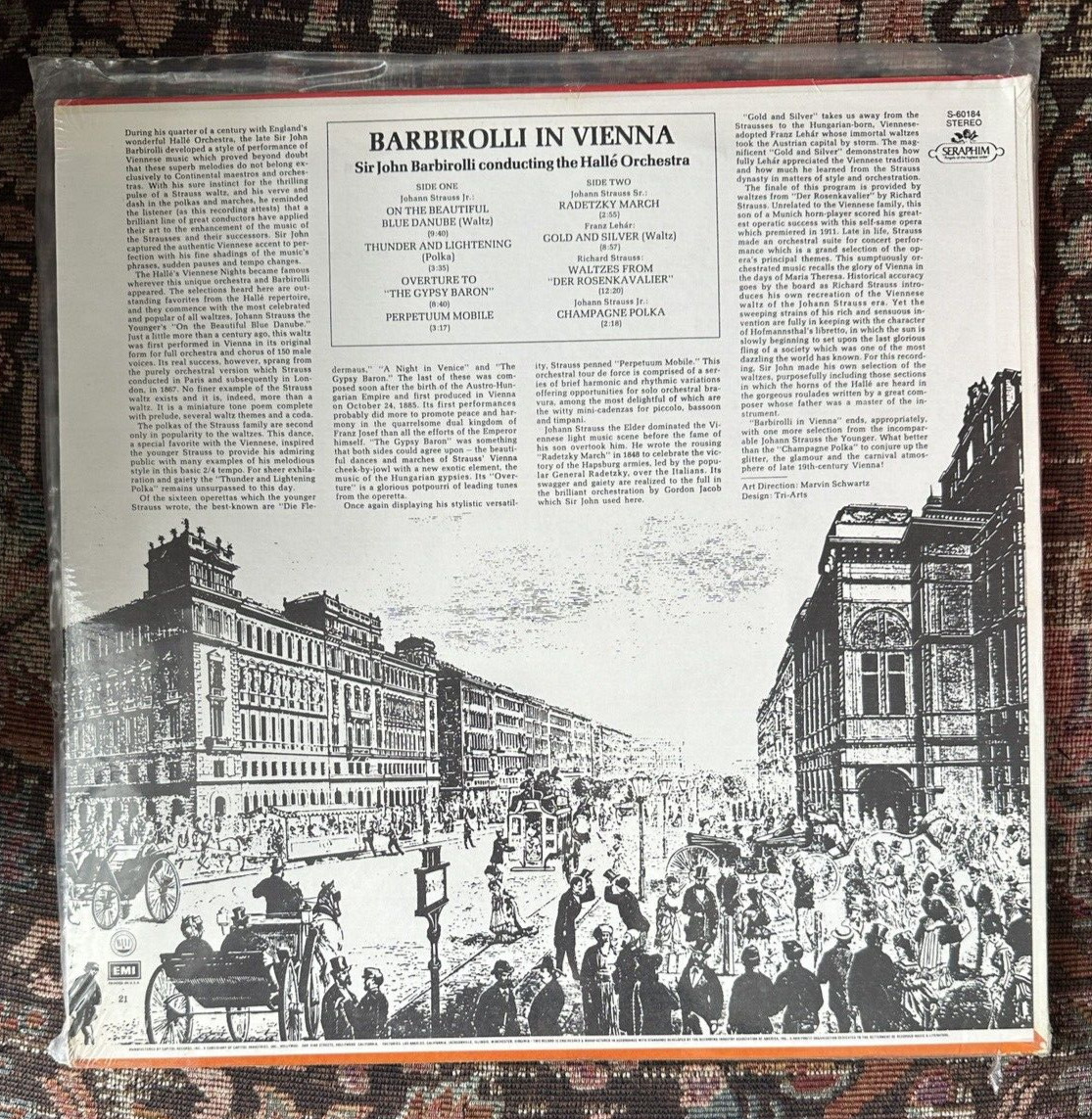 SEALED: BARBIROLLI IN VIENNA J.Strauss/Lehar - Seraphim S-60184 - Image 1