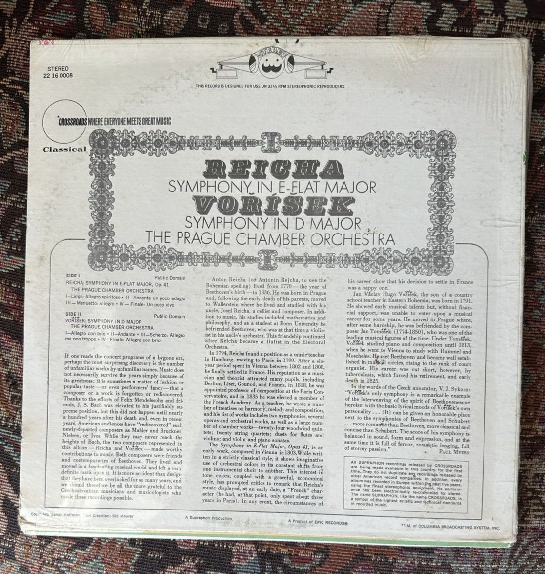 SEALED: Reicha / Voříšek - The Prague Chamber Orchestra - Crossroads 22 16 0008 - Image 1